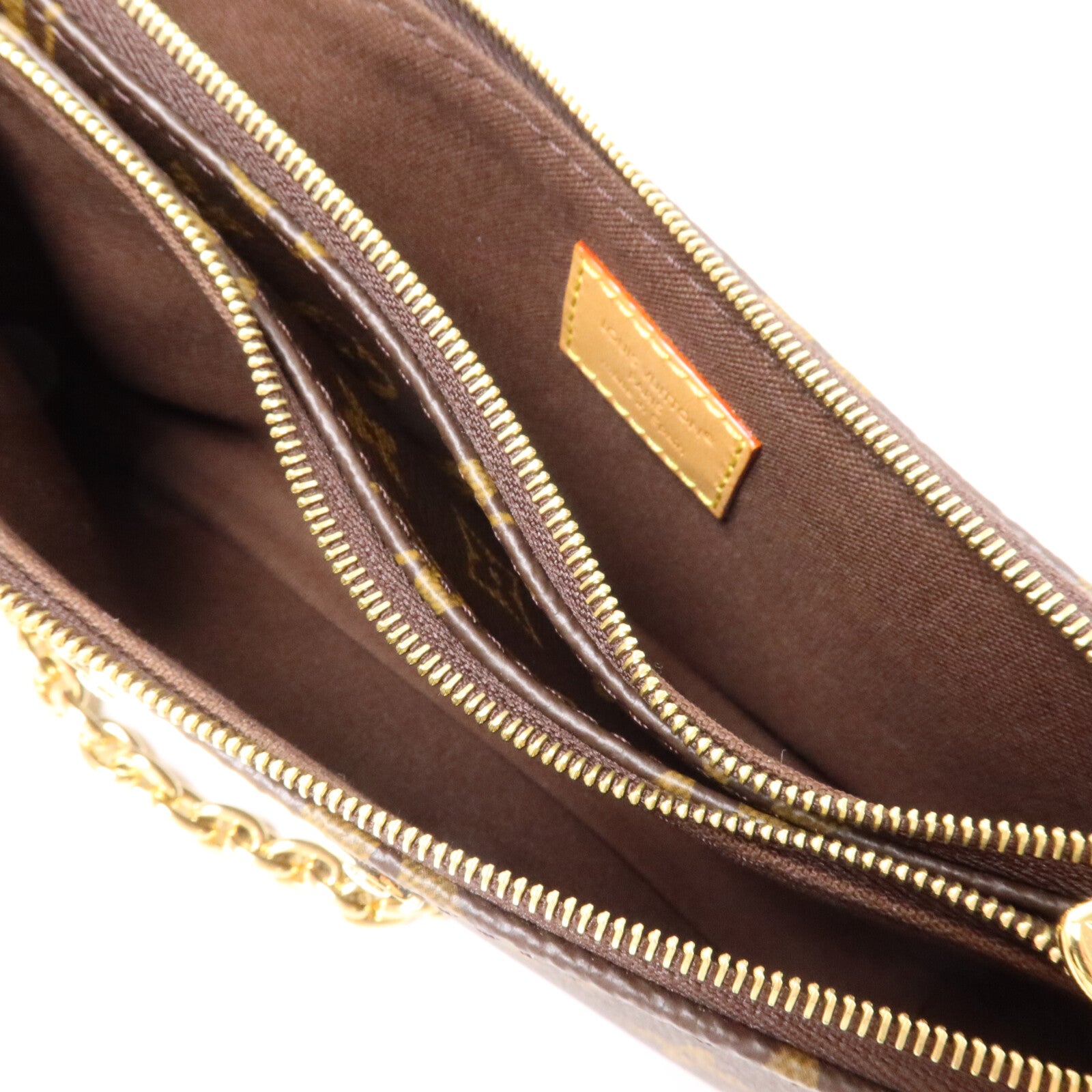 LOUIS VUITTON Monogram Liv Pochette鏈帶肩背袋