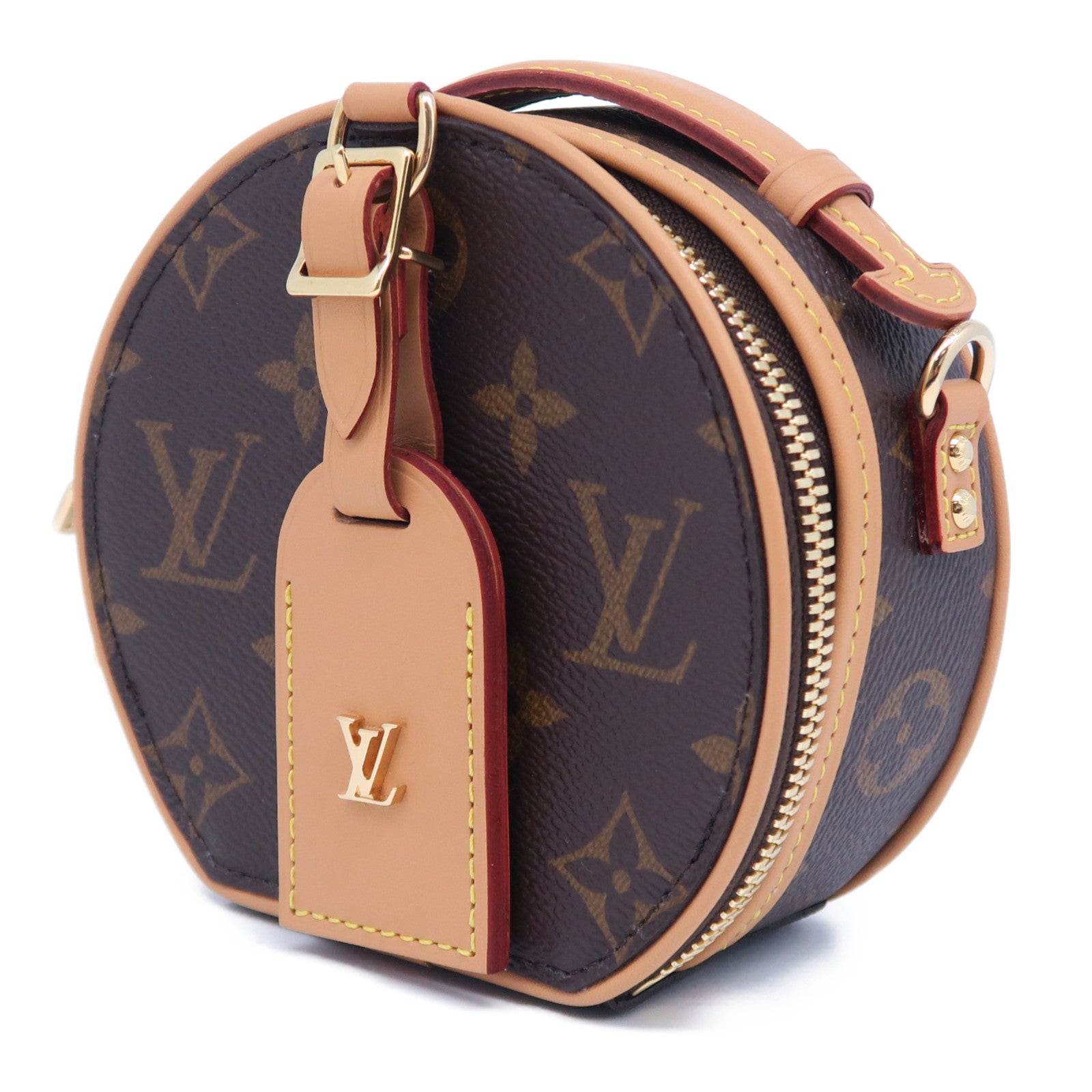 LOUIS VUITTON 【清倉大減價】Monogram Mini Boite Chapeau金扣手挽肩背兩用袋啡色
