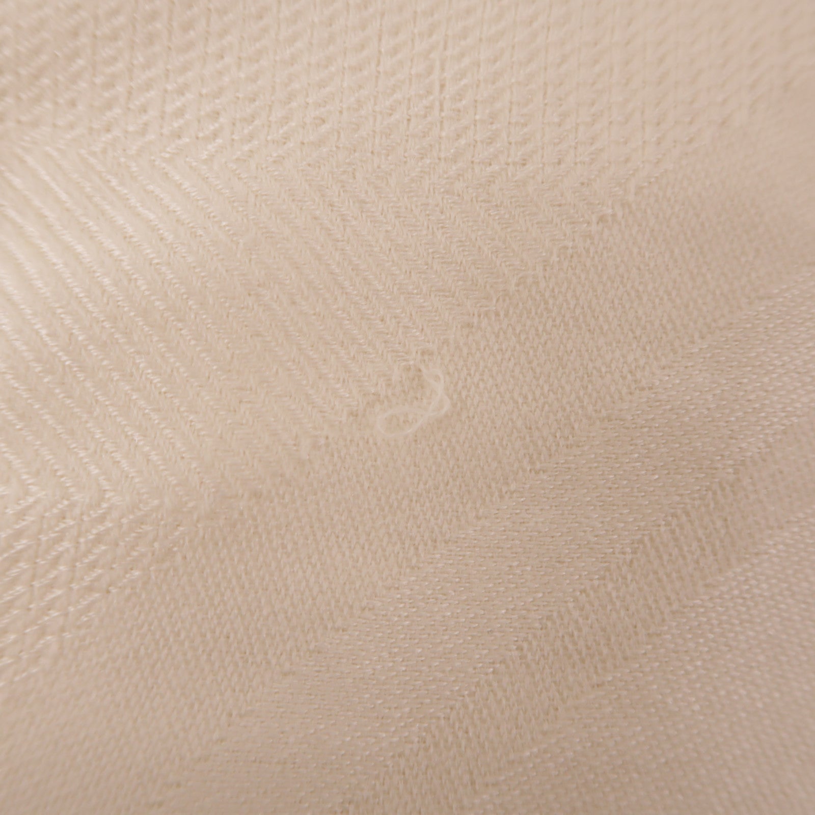 HERMES Scarf White Cashmere Silk