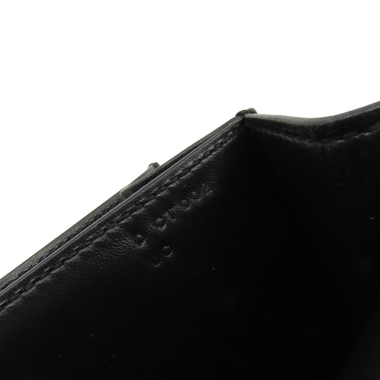 HERMES 【激減優惠】Evercolor皮革2002-20 Shoulder Bag銀扣肩背袋黑色