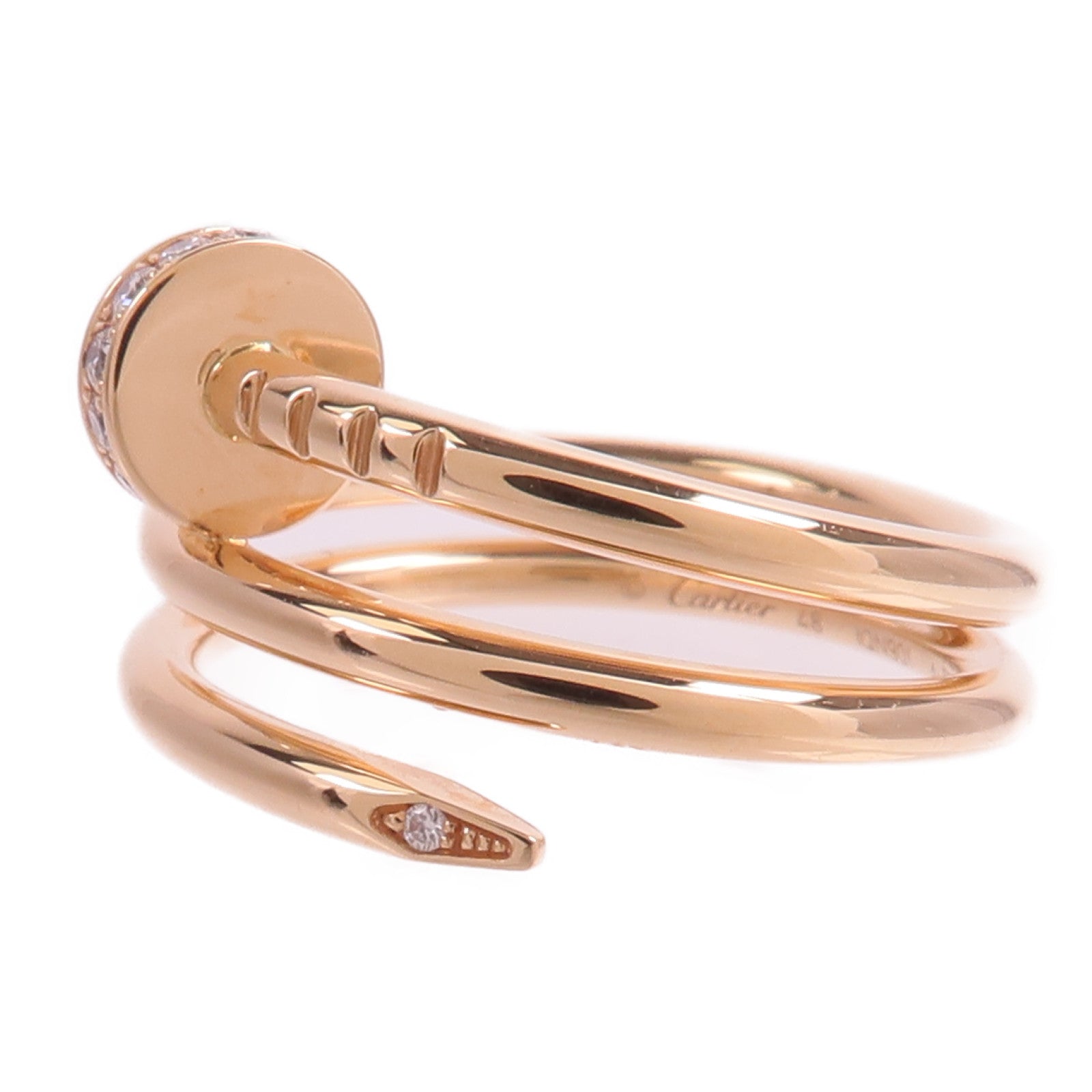 CARTIER 18K玫瑰金Just Un Clou Diamond Ring戒指