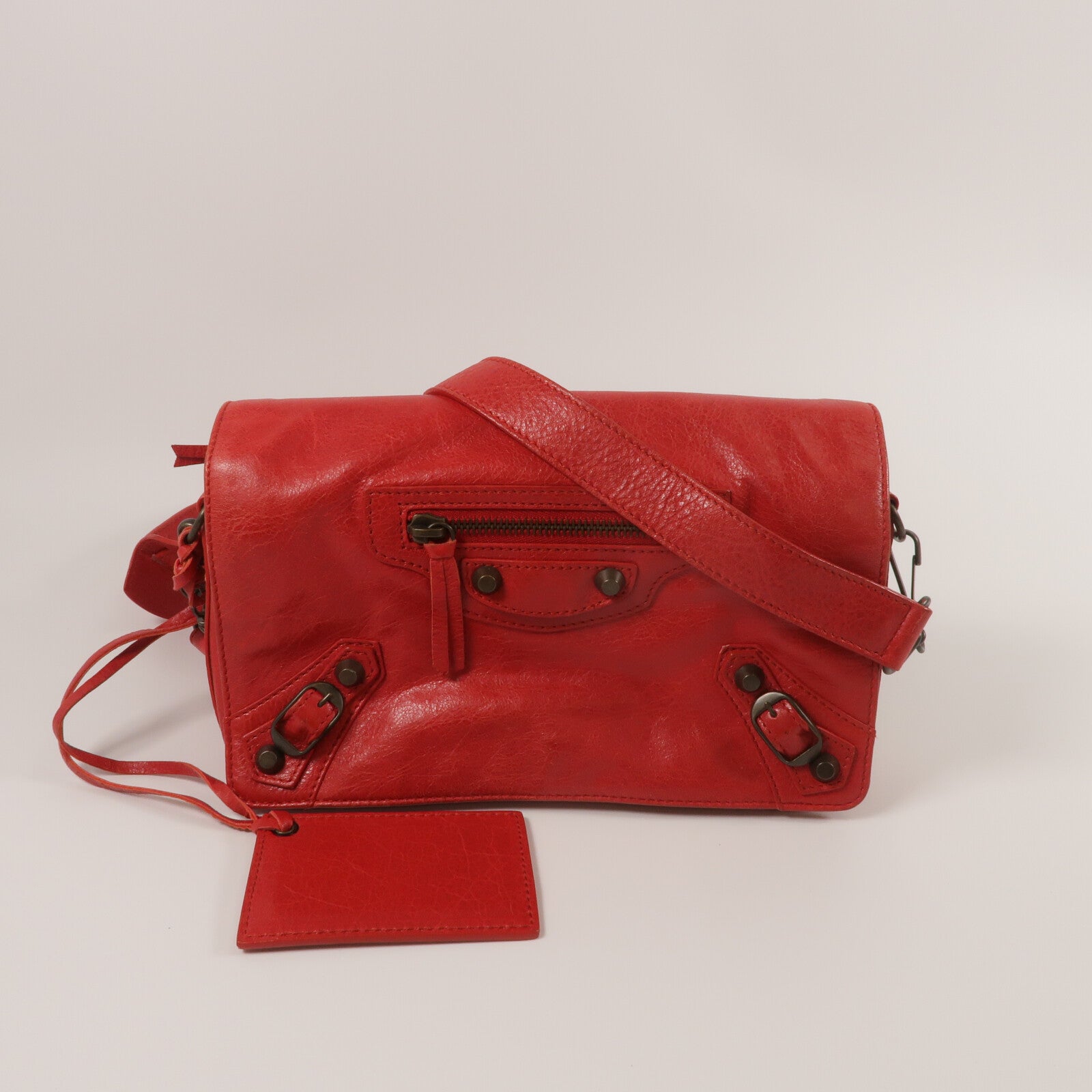 BALENCIAGA 羊皮皮革Crossbody Bag肩背袋