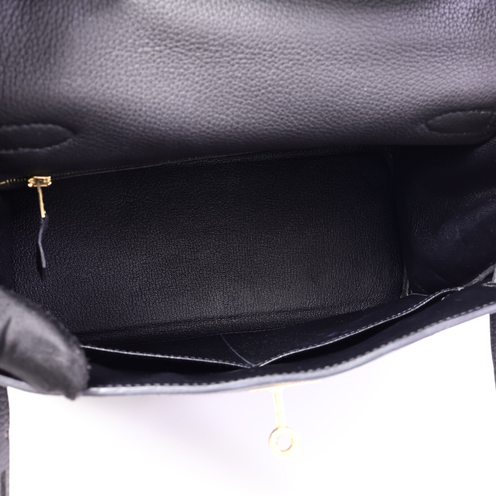 HERMES Clemence皮革Kelly 28手挽肩背兩用袋Plomb
