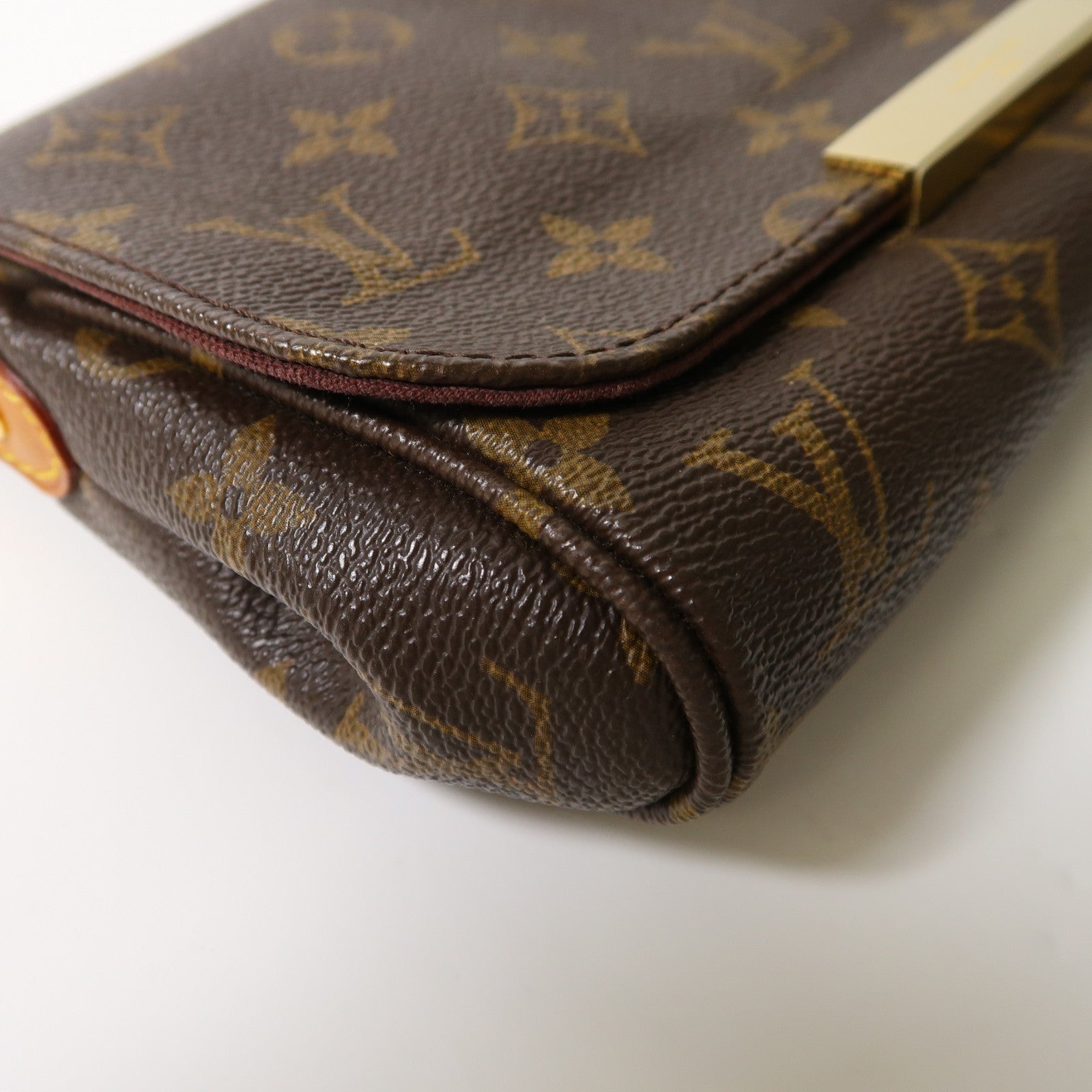 LOUIS VUITTON Monogram Favorite PM金扣手挽肩背兩用袋啡色