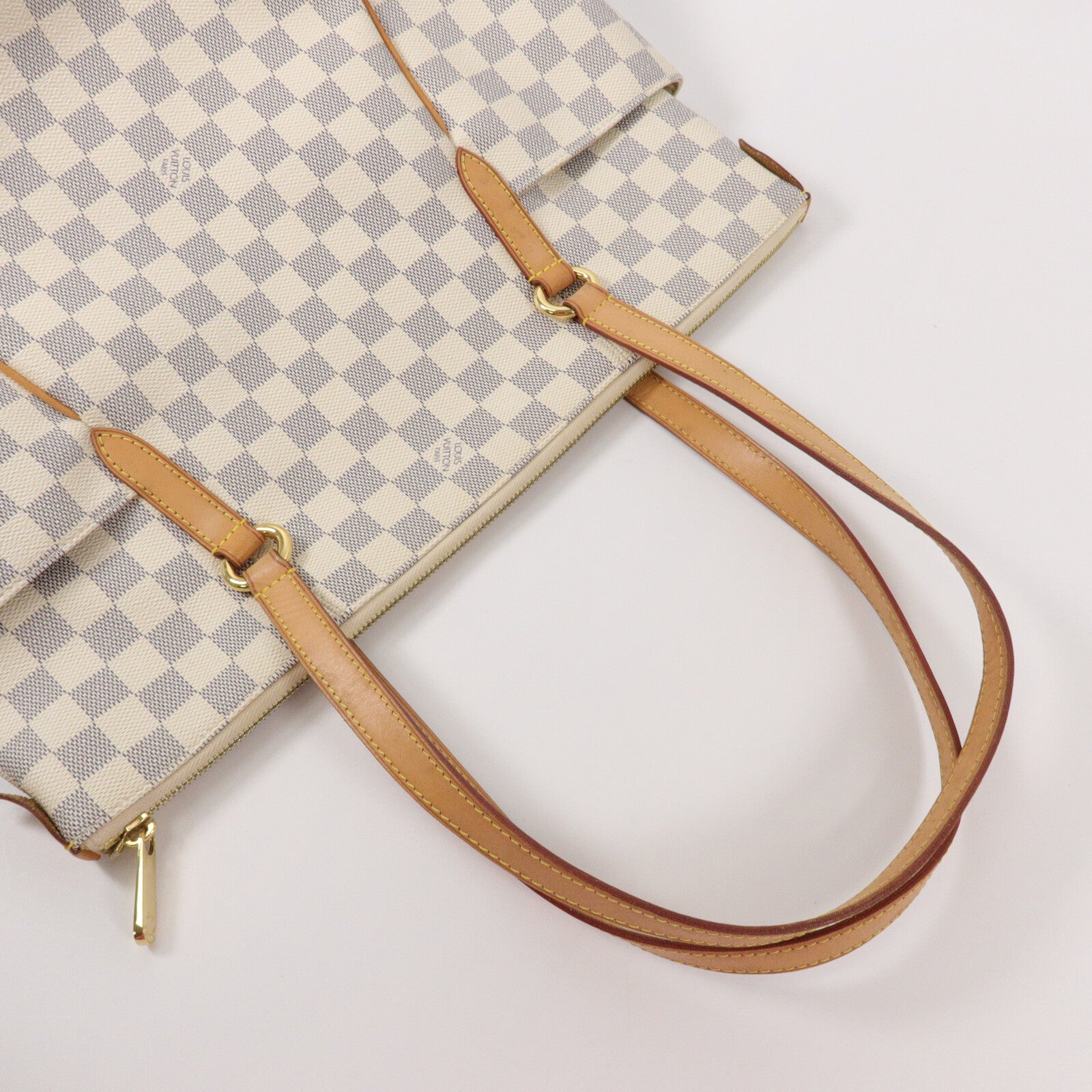 LOUIS VUITTON Damier Azur Totally MM肩背袋