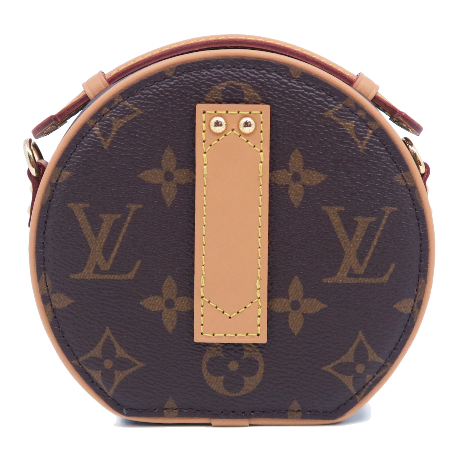 LOUIS VUITTON 【清倉大減價】Monogram Mini Boite Chapeau金扣手挽肩背兩用袋啡色