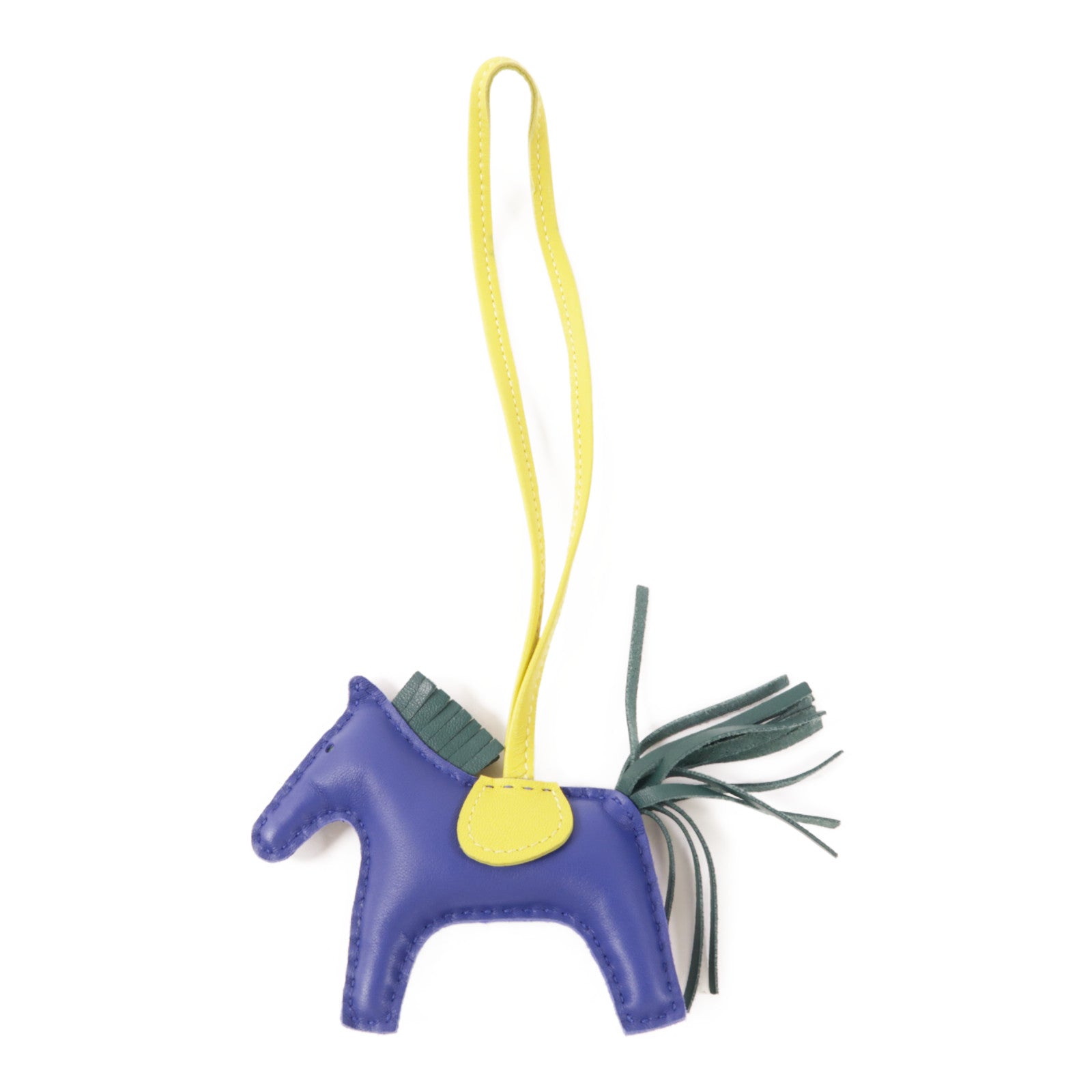 HERMES Rodeo PM Charm Swift Leather 7T Bleu Electrique