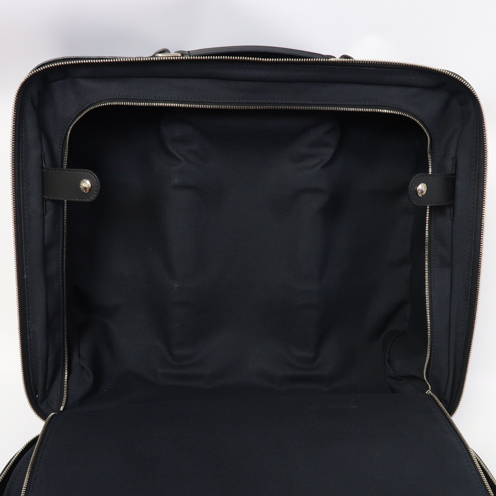 LOUIS VUITTON Damier Graphite Pilot Case銀扣行李箱黑色
