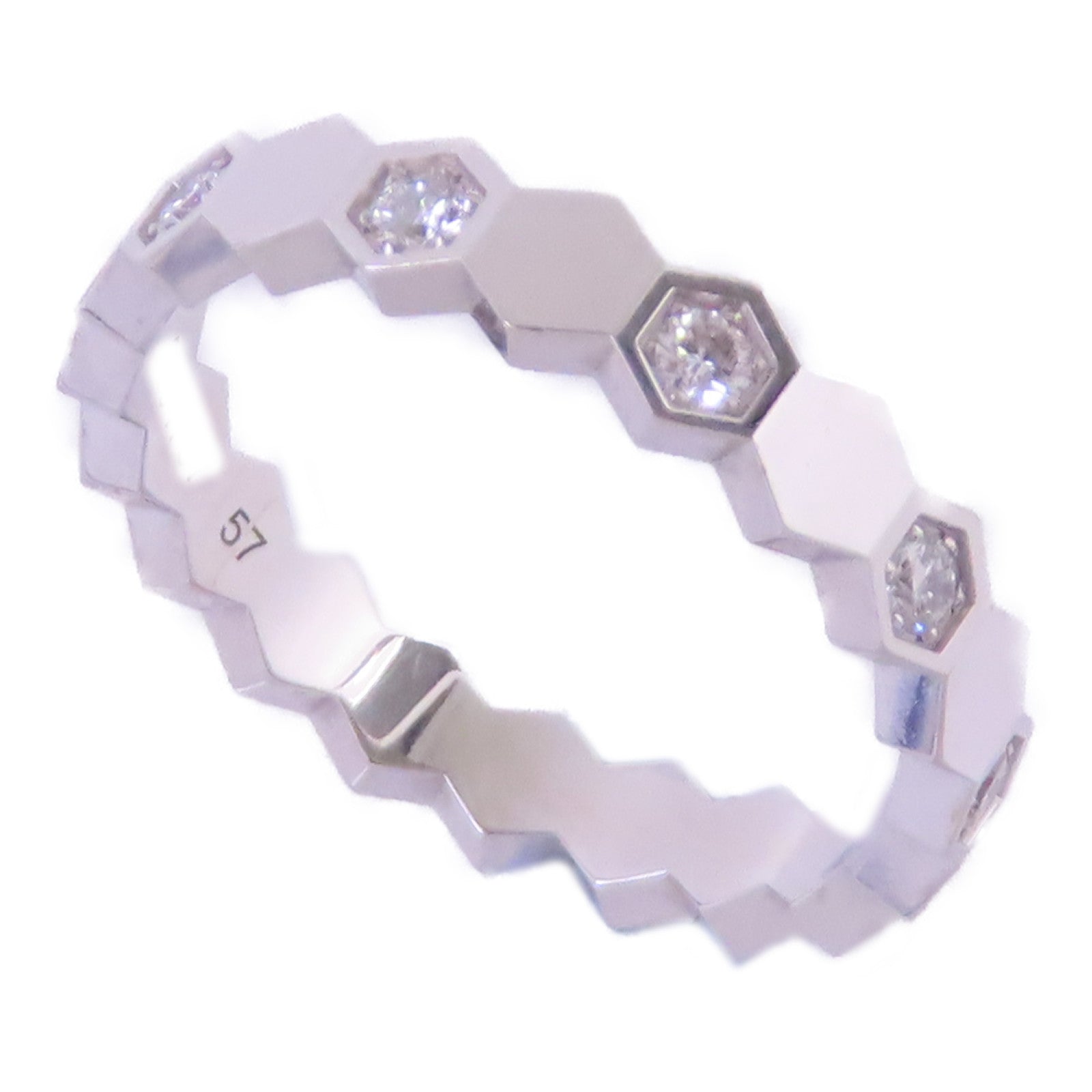 Chaumet 18K白金/鑽石Bee De Chaumet Diamond Ring戒指Chaumet#57/US#8