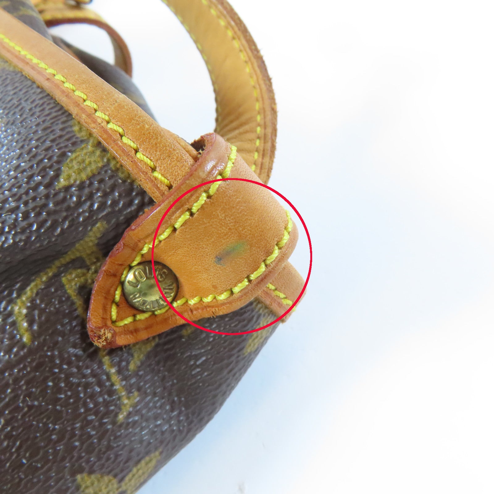 LOUIS VUITTON Monogram Saumur 30金扣肩背袋啡色