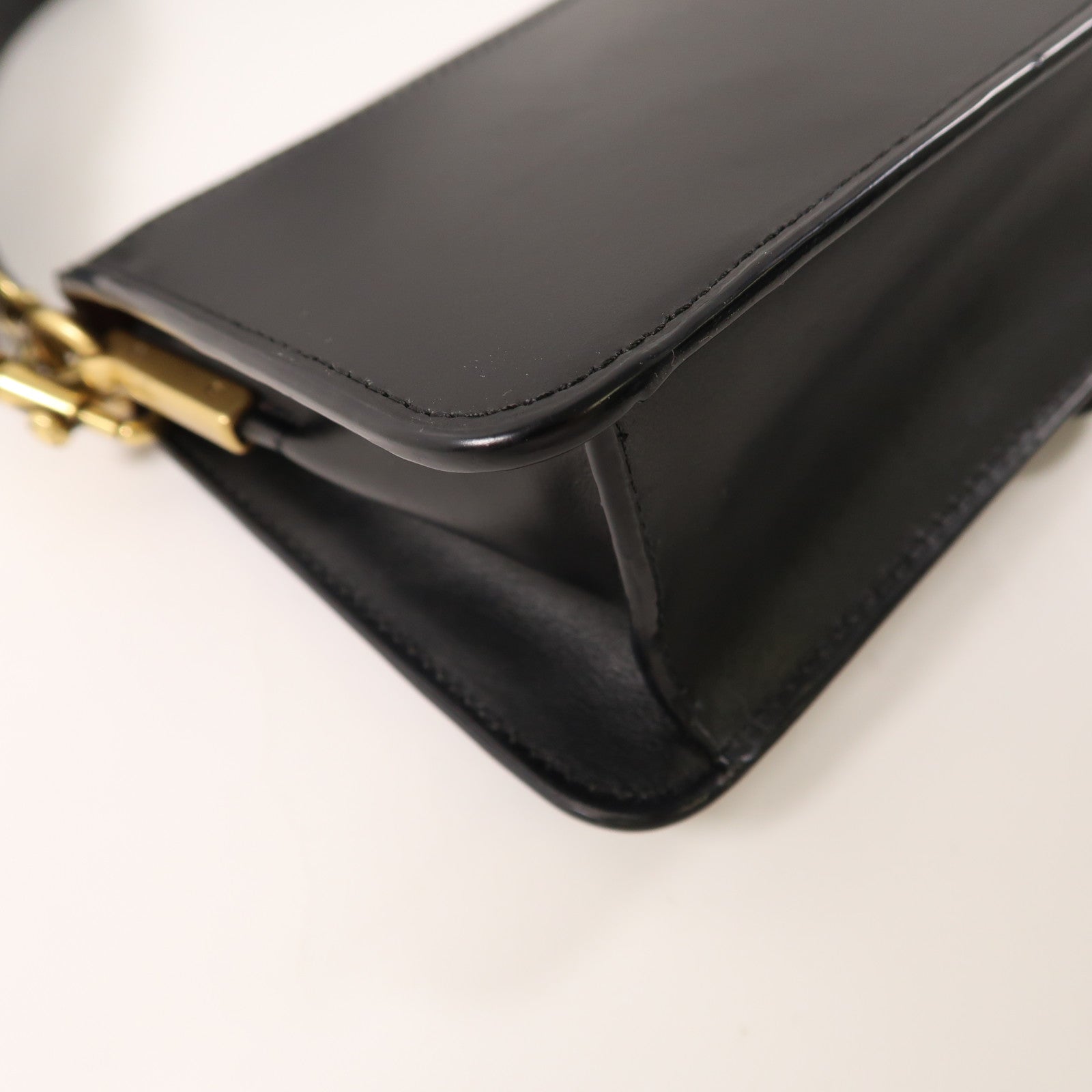 COACH 牛皮皮革/塗層帆布2 Way Shoulder金扣手挽肩背兩用袋黑色/棕色