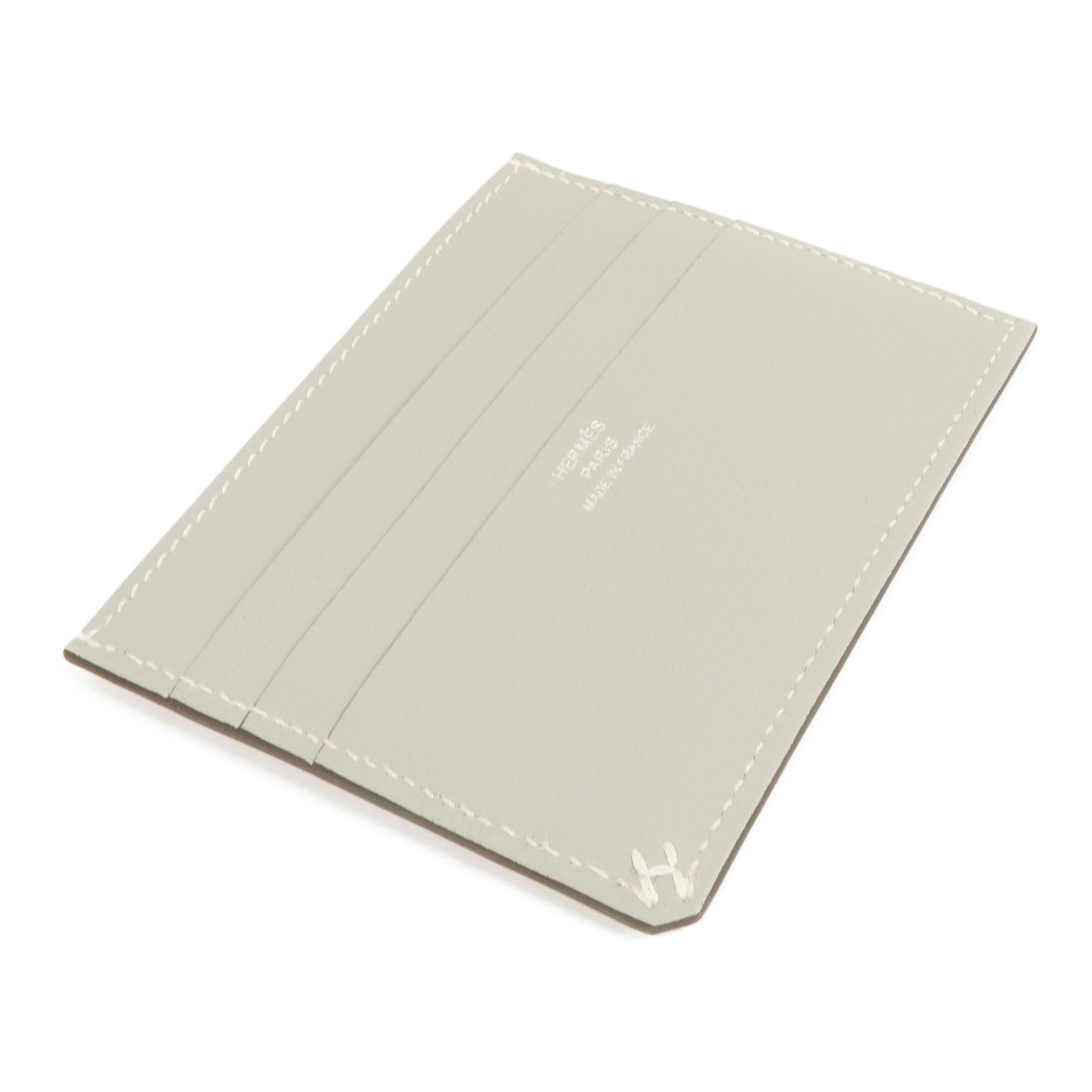 HERMES Evercolor皮革H Sellier Card Holder卡片套Bleu Glacier
