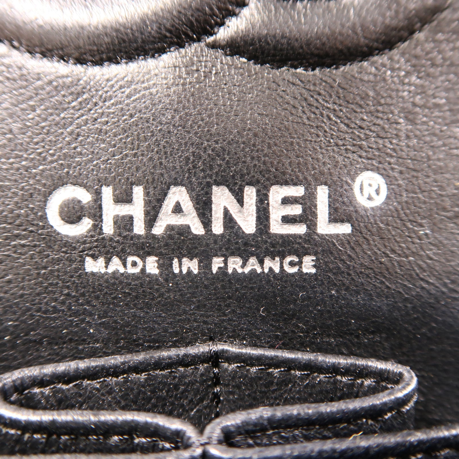 CHANEL 牛皮皮革Classic 23銀扣鏈帶肩背袋黑色