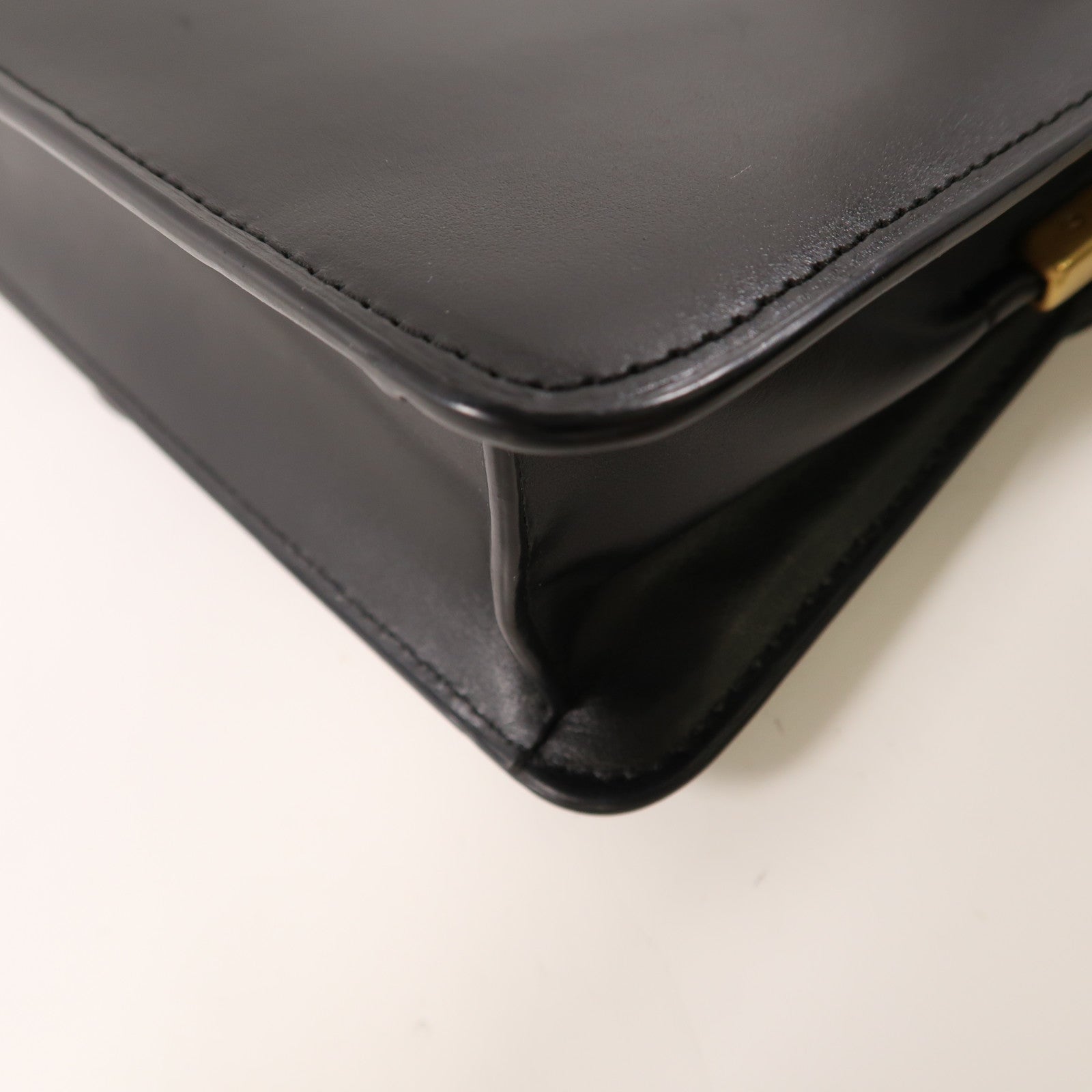 COACH 牛皮皮革/塗層帆布2 Way Shoulder金扣手挽肩背兩用袋黑色/棕色