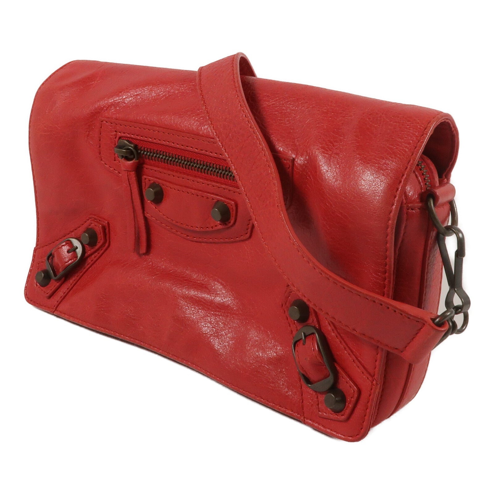 BALENCIAGA 羊皮皮革Crossbody Bag肩背袋