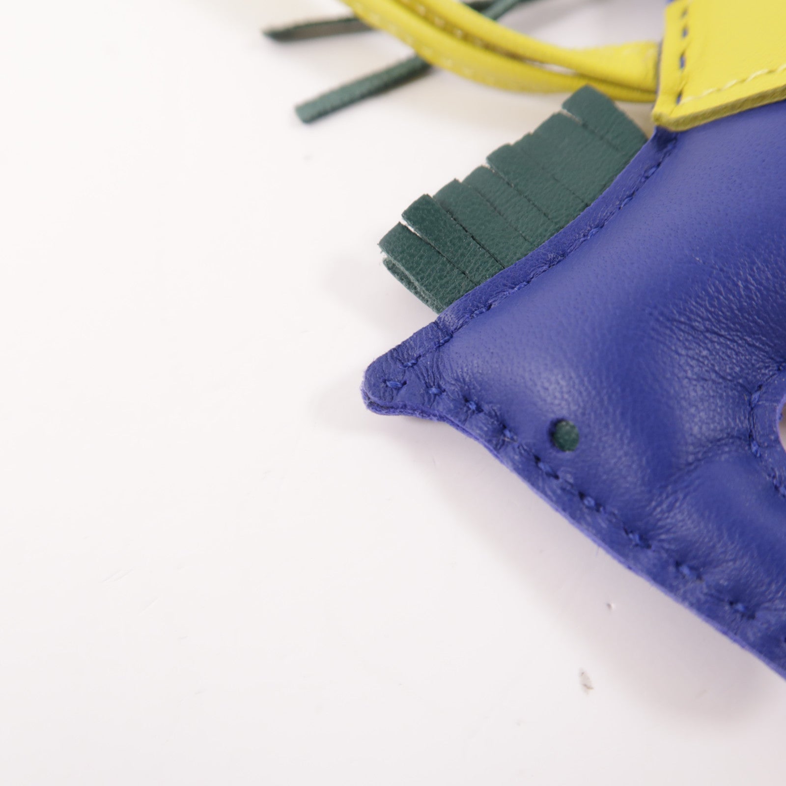 HERMES Swift皮革Rodeo PM掛飾7T Bleu Electrique