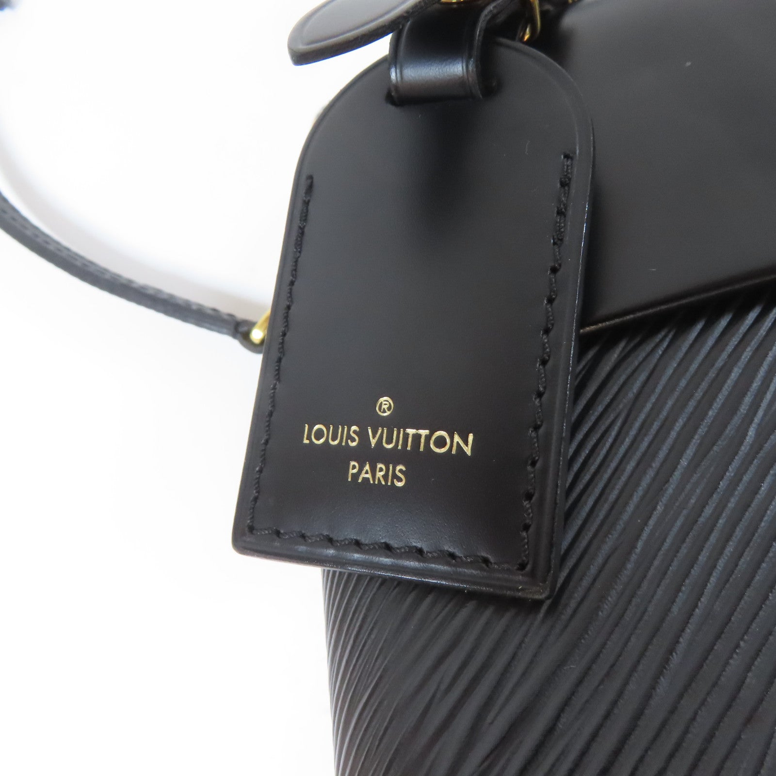 LOUIS VUITTON Epi 2 Way Shoulder Bag金扣手挽肩背兩用袋黑色