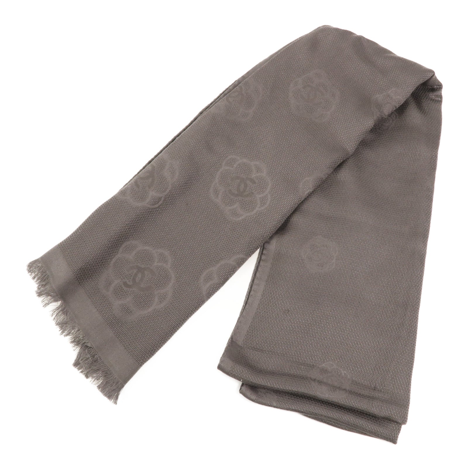 CHANEL 羊絨/絲質Scarf 200x70圍巾