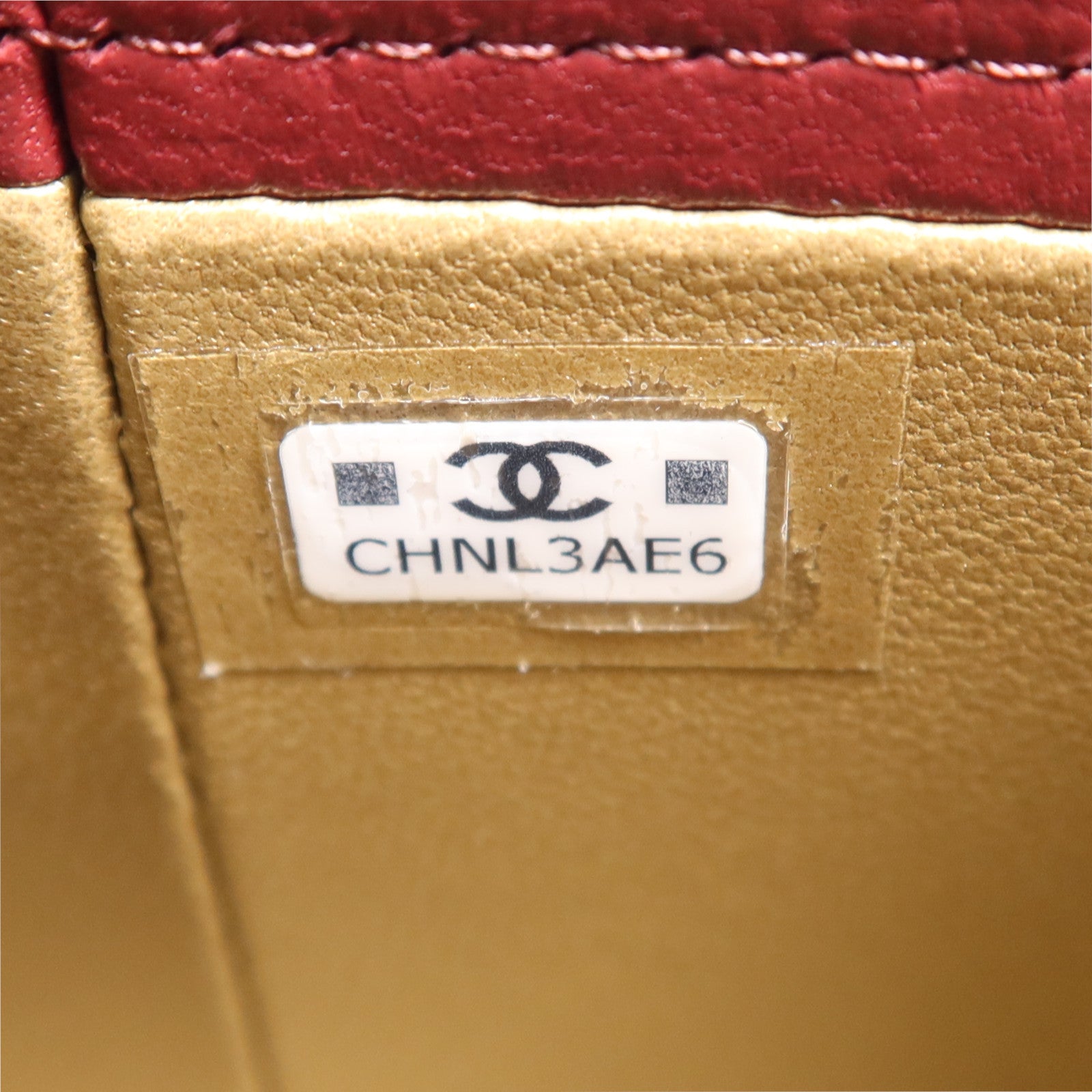 CHANEL 羊皮皮革Mini Vanity Case金扣鏈帶肩背袋