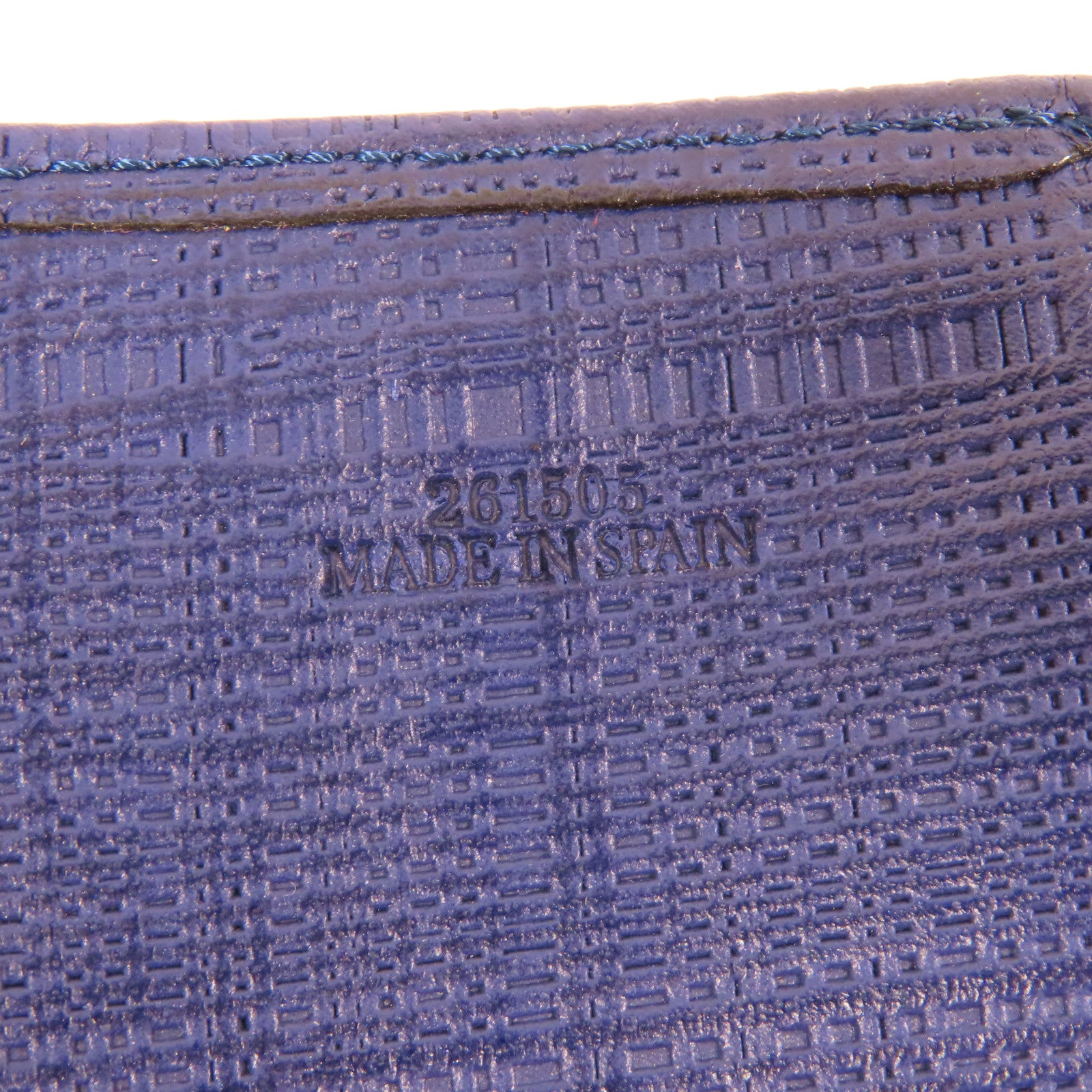 LOEWE 牛皮皮革Tote Bag金扣手挽袋深藍色