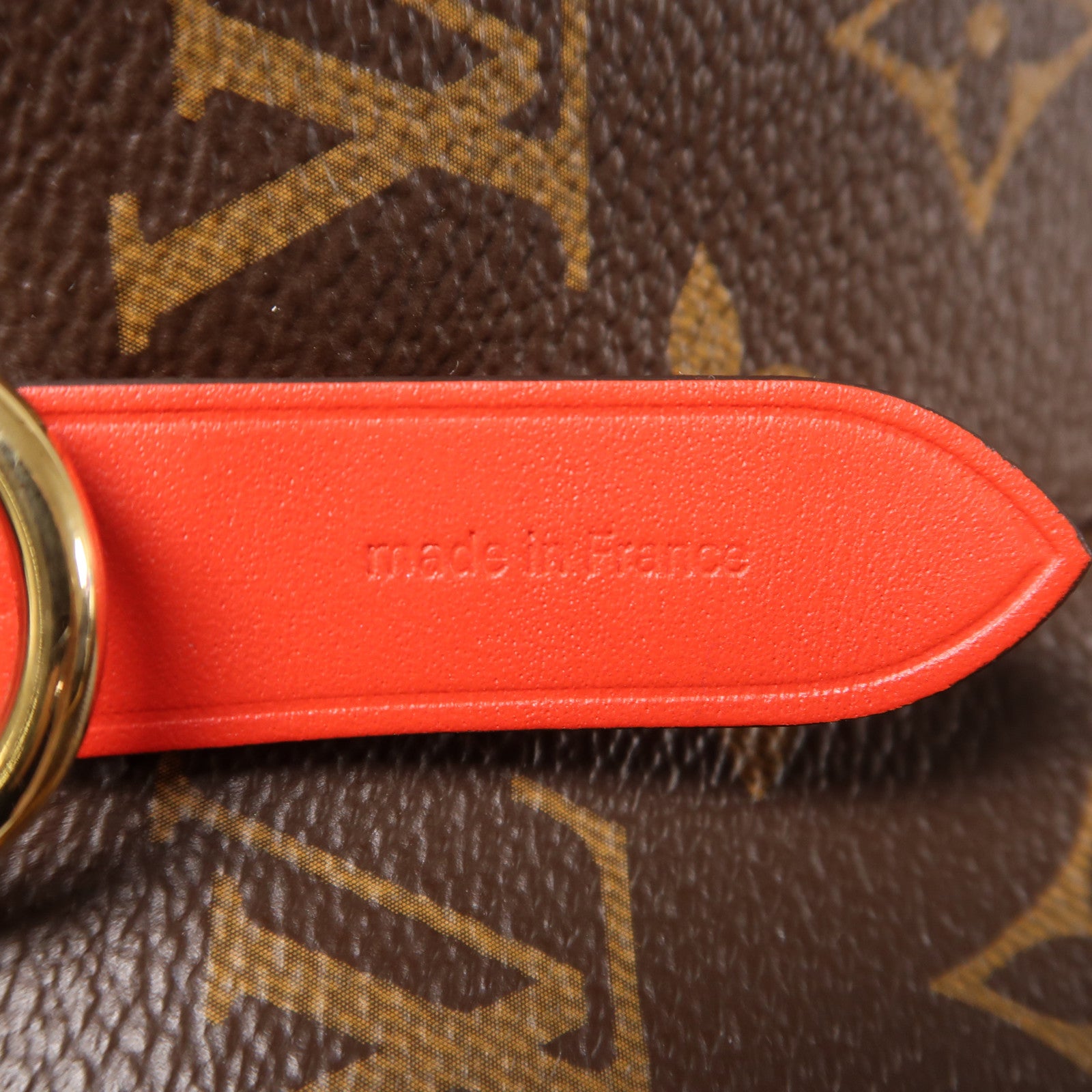 LOUIS VUITTON GHW Neo Noe Bucket Bag Shoulder Handbag M44021 Monogram Coquelicot