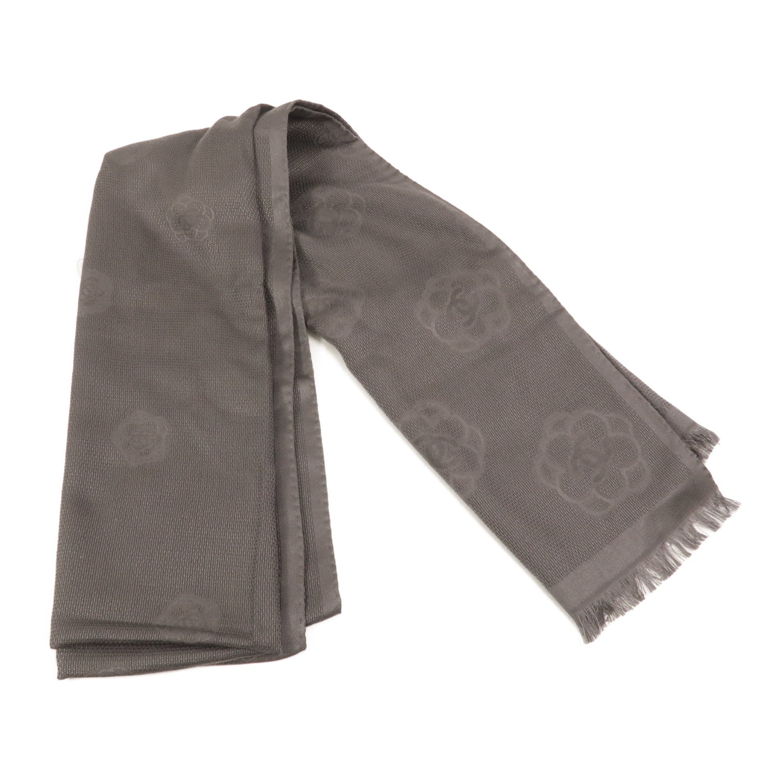 CHANEL 羊絨/絲質Scarf 200x70圍巾