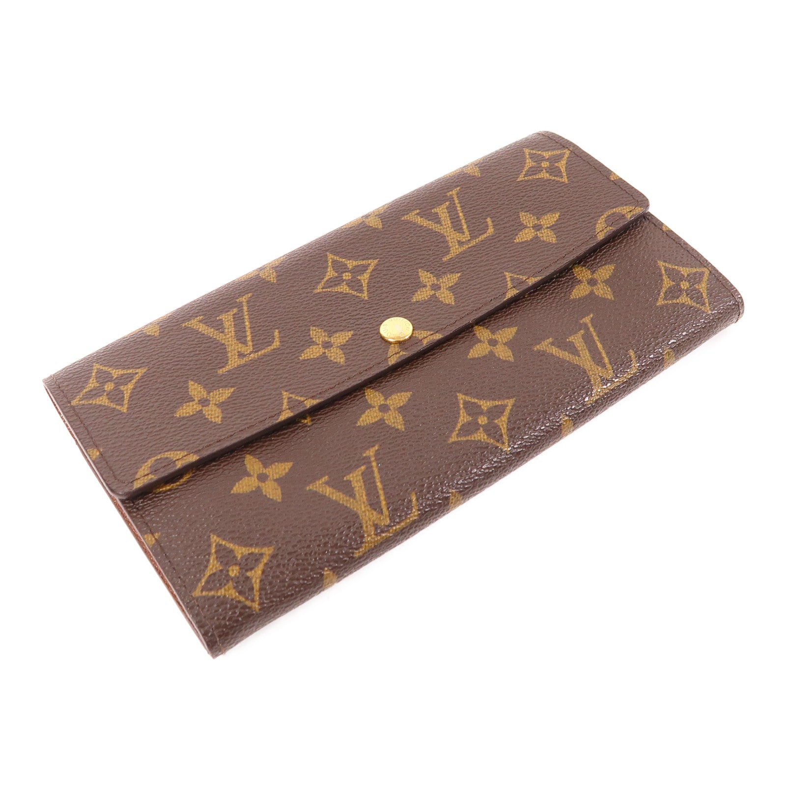 LOUIS VUITTON 【激減優惠】Monogram Portefeuille Sarah金扣長錢包