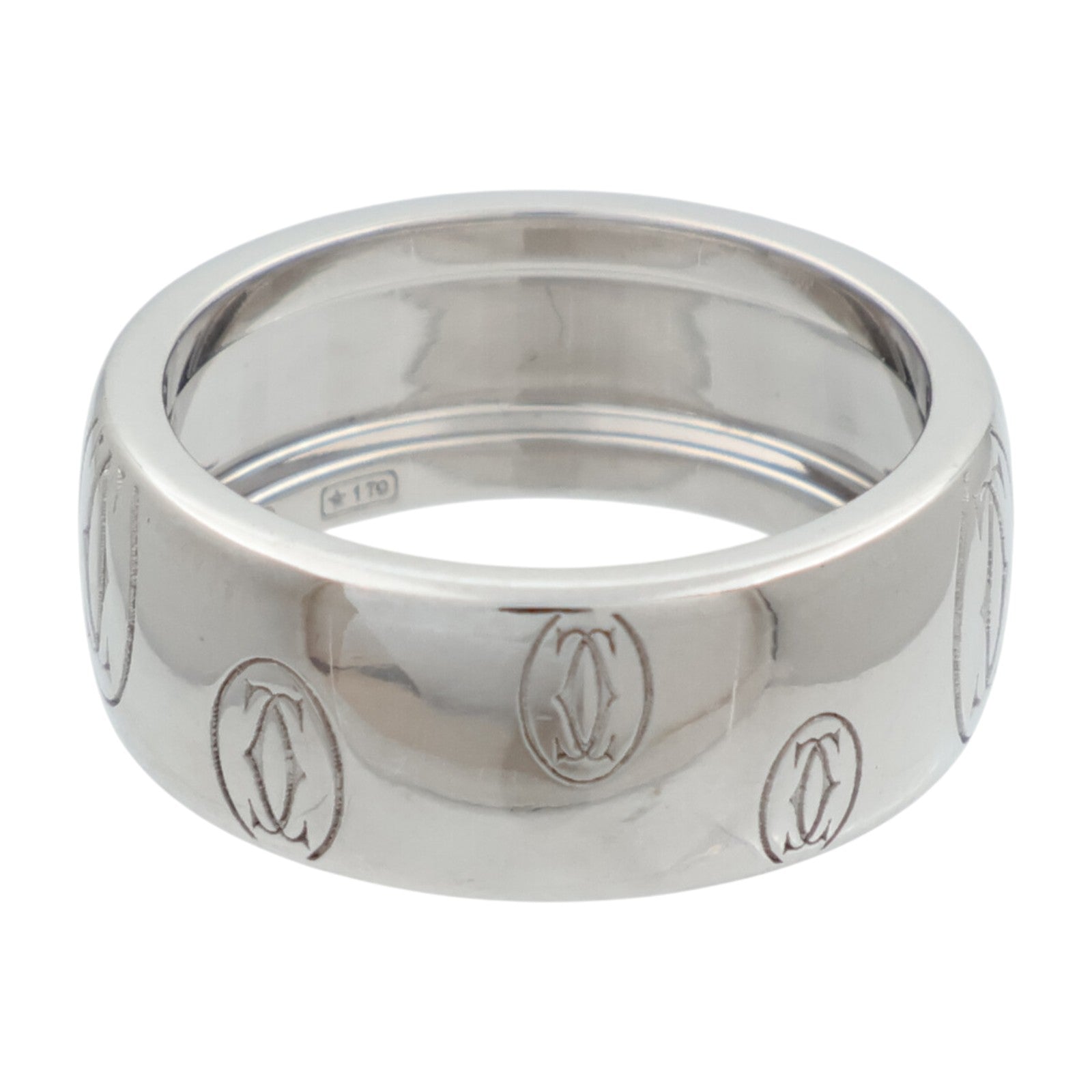 CARTIER 18K白金Happy Birthday戒指
