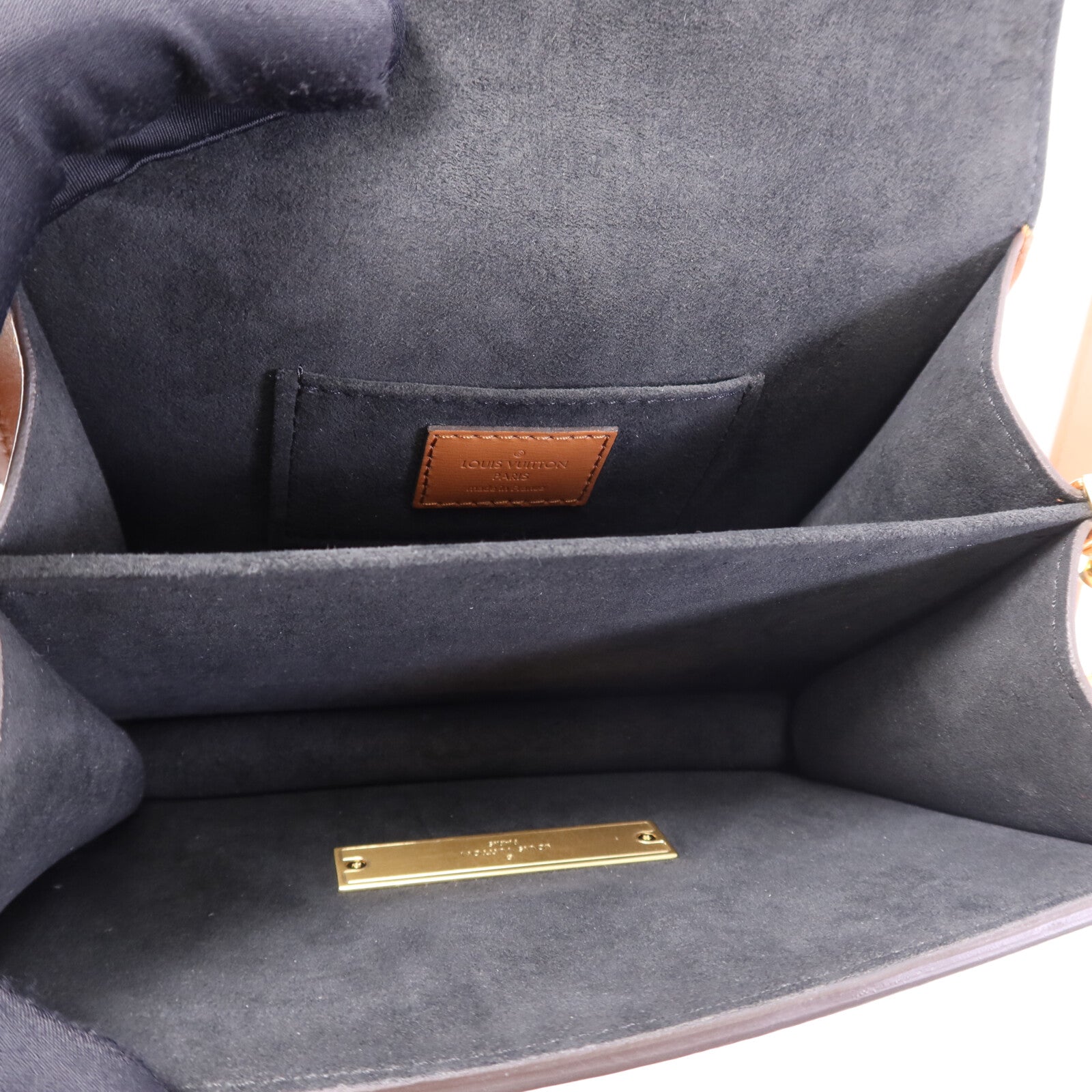 LOUIS VUITTON Monogram Reverse Mini Dauphine金扣肩背袋