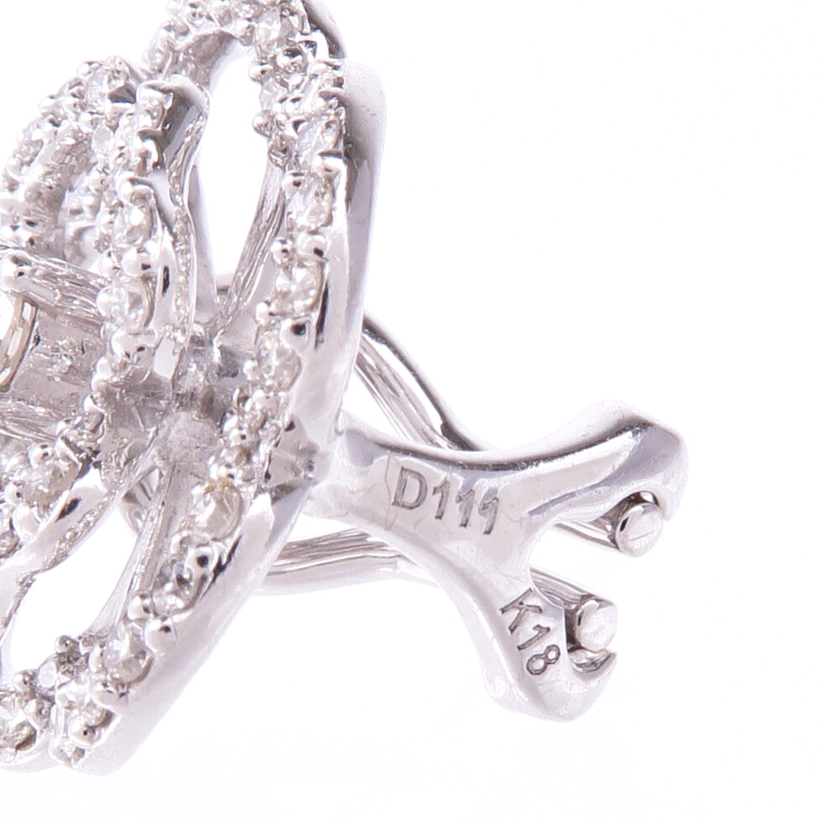 JEWELRY 18K白金Diamond Earrings鑽石耳環