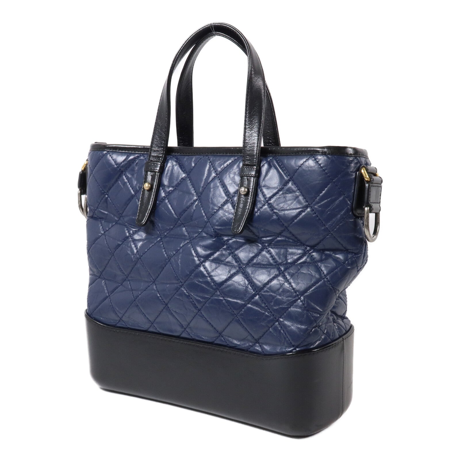CHANEL 牛皮皮革Gabrielle Shopping Tote鏈帶手挽肩背兩用袋