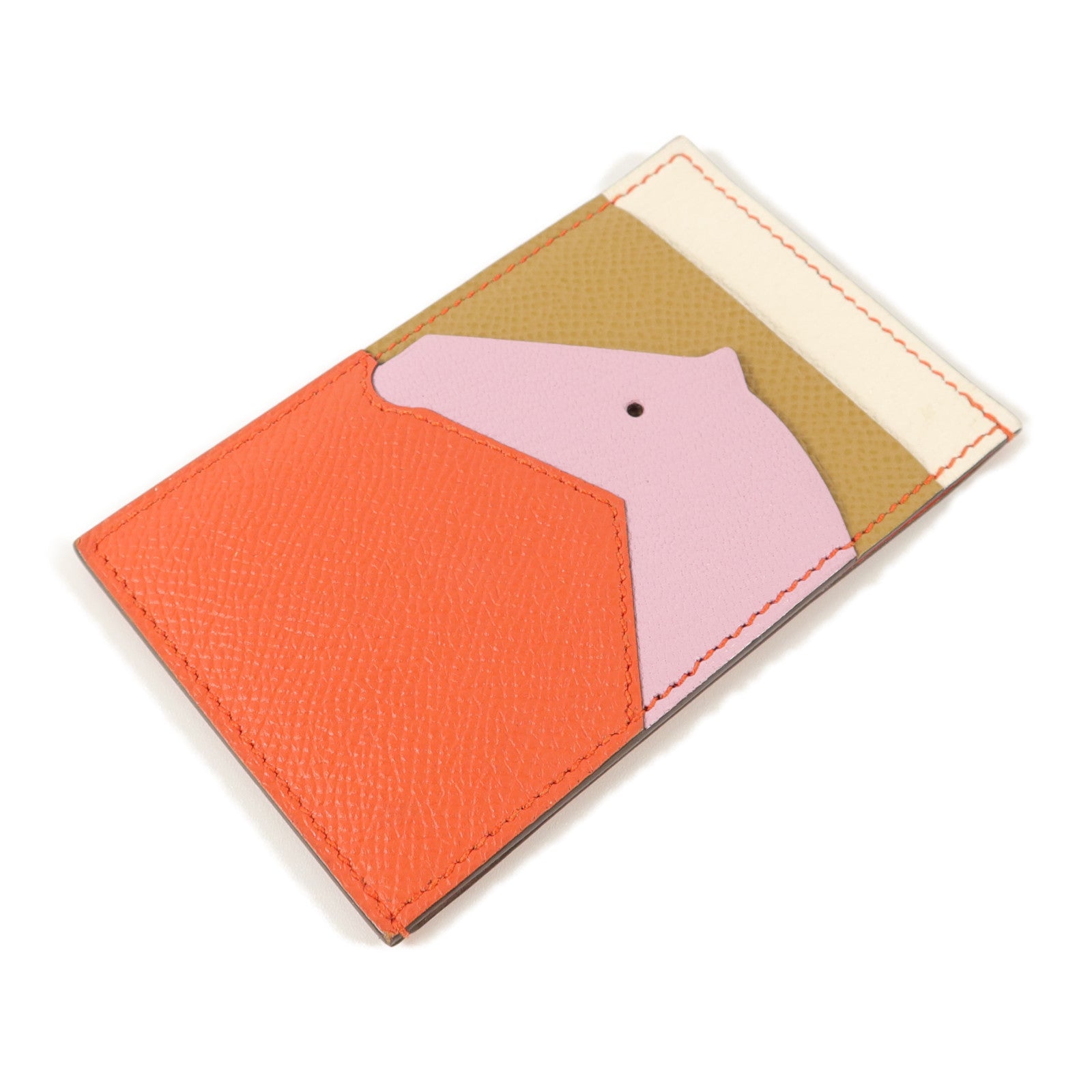 HERMES Epsom皮革Les Petits Chevaux卡片套