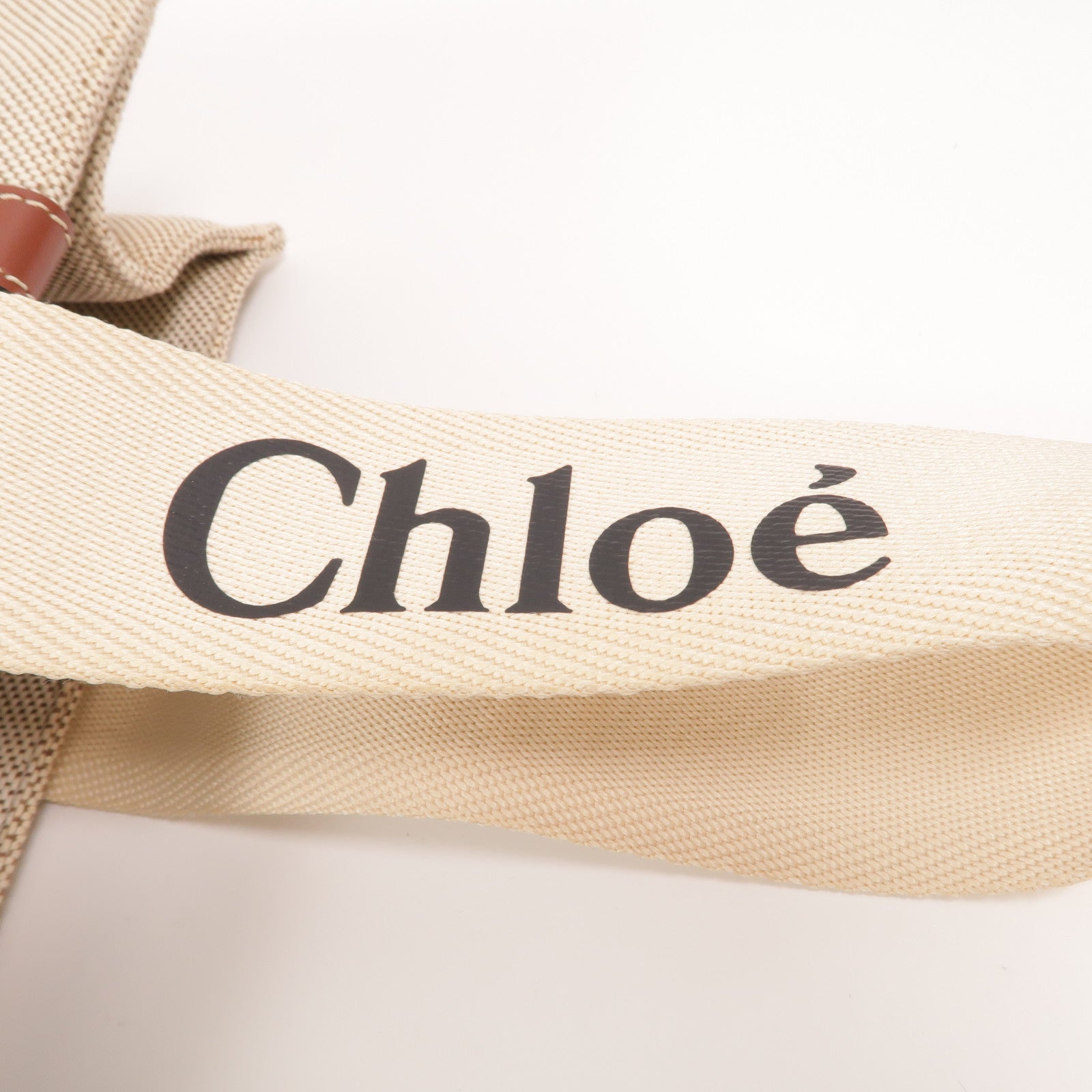 Chloe 帆布Woody Medium手挽袋