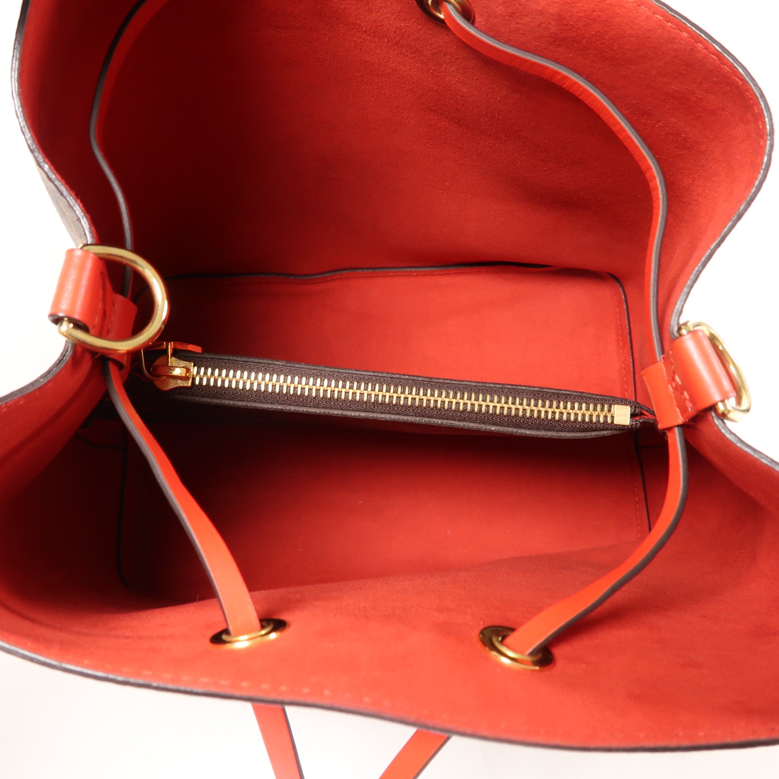 LOUIS VUITTON GHW Neo Noe Bucket Bag Shoulder Handbag M44021 Monogram Coquelicot