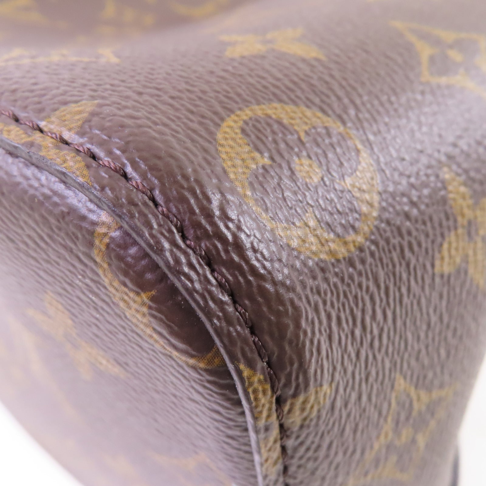 LOUIS VUITTON Monogram NeoNoe MM Shoulder Bag金扣肩背袋啡色/粉紅色