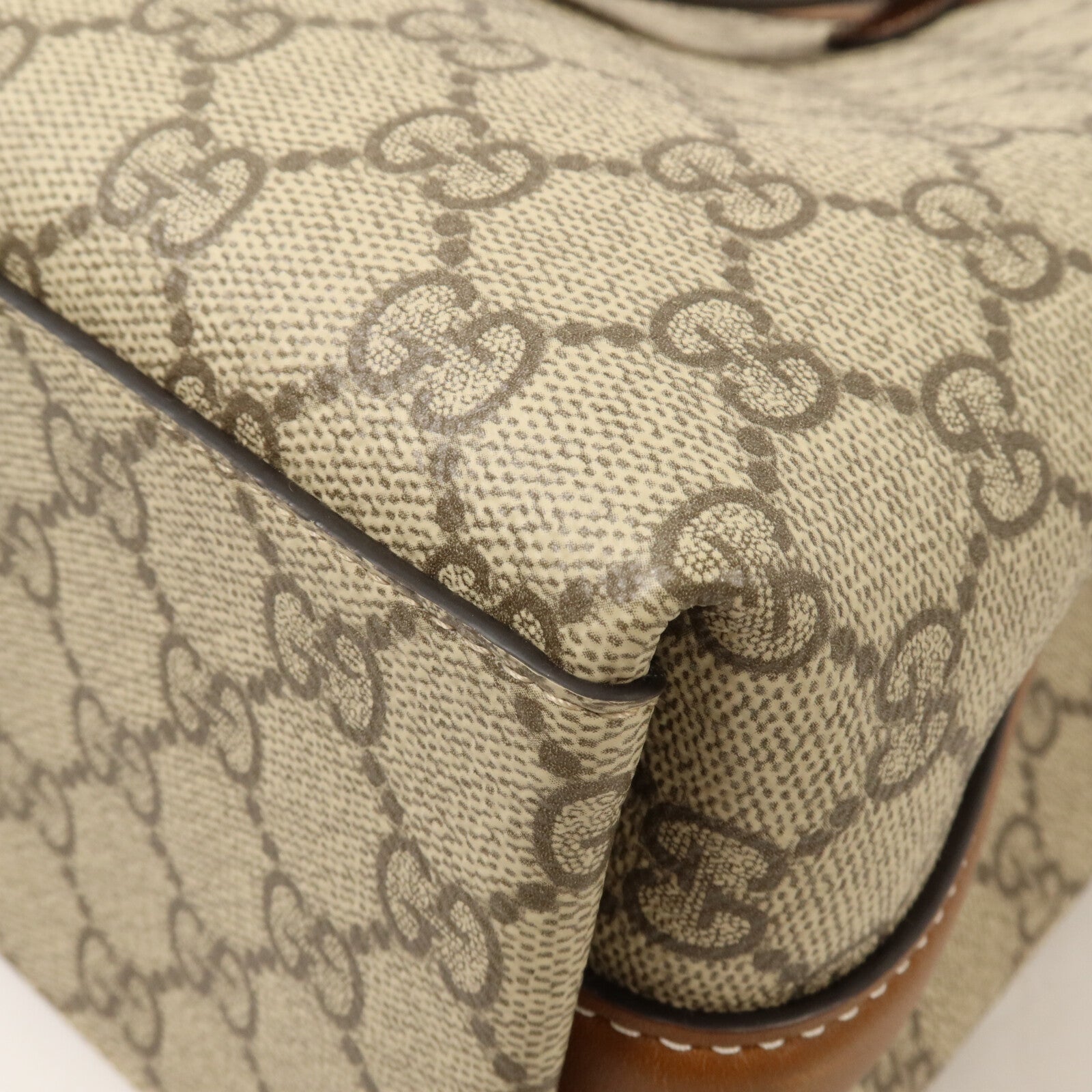 GUCCI 塗層帆布GG Emblem Medium Tote bag手挽肩背兩用袋