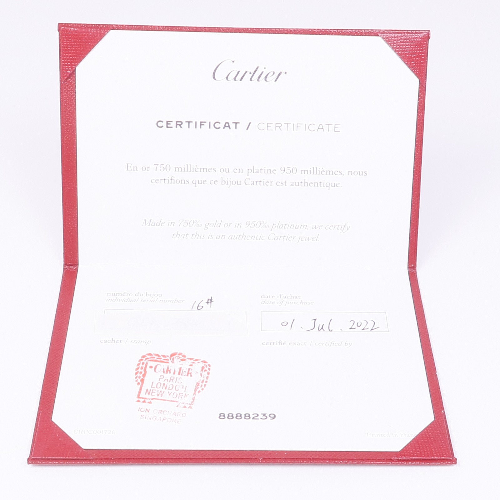 CARTIER 18K白金Love Bangle Full Diamonds鑽石手鏈Cartier#16