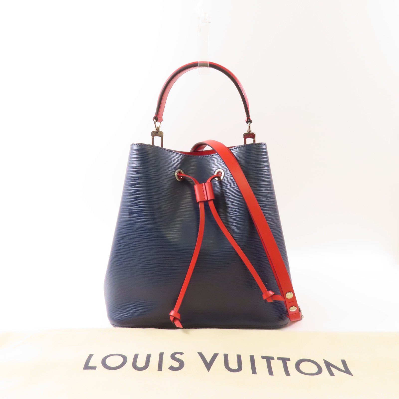 LOUIS VUITTON Epi NeoNoe MM銀扣手挽肩背兩用袋