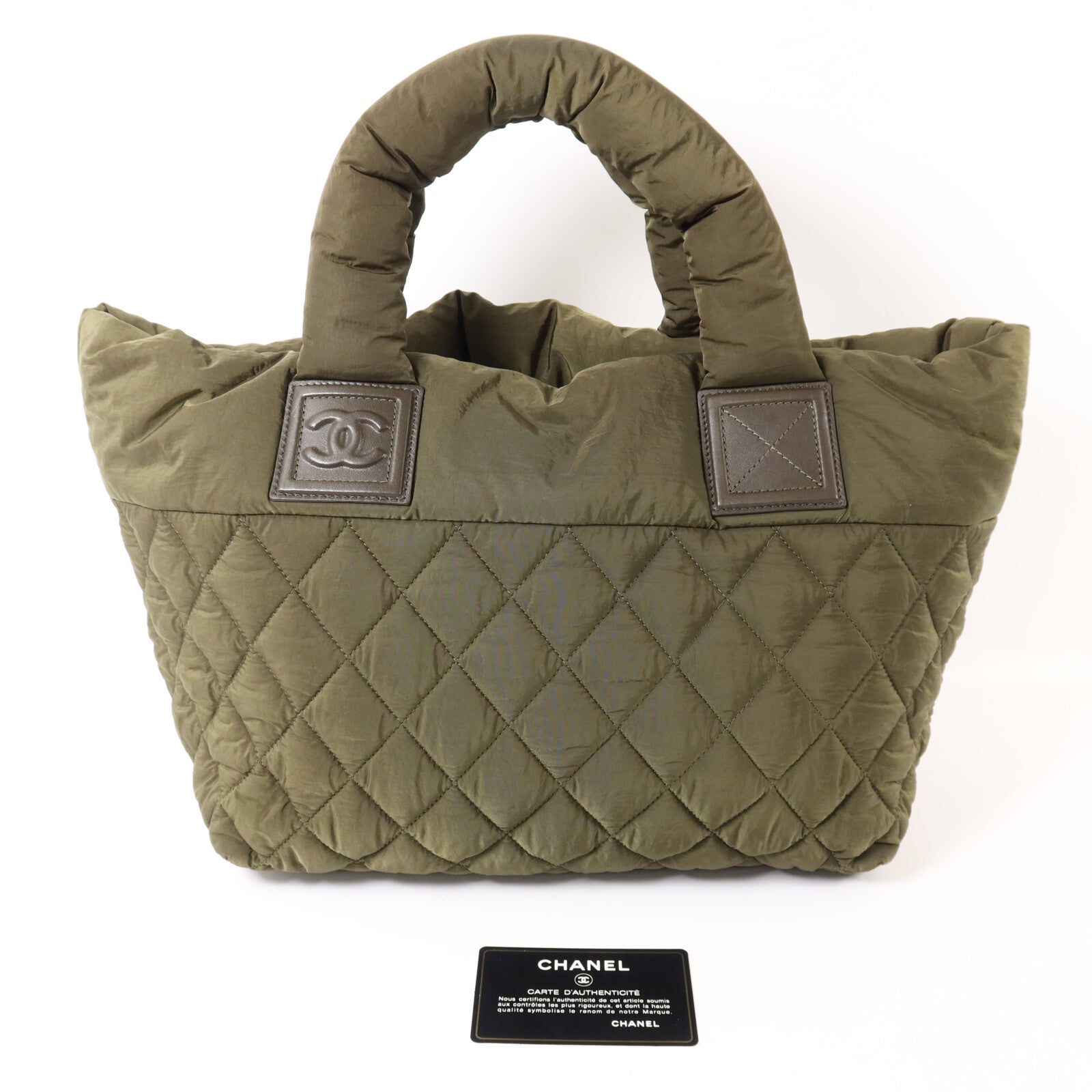 CHANEL 【激減優惠】尼龍Coco Cocoon銀扣手挽袋