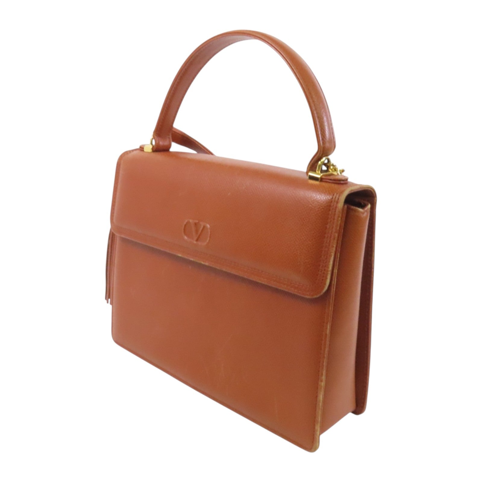 Valentino 【激減優惠】牛皮皮革2Way Shoulder Bag金扣手挽肩背兩用袋