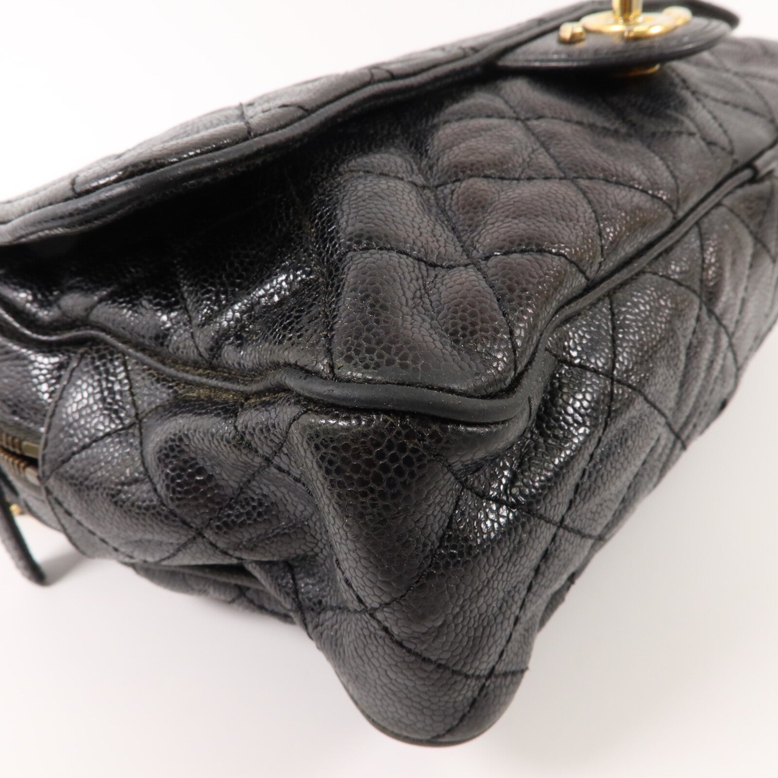 CHANEL 牛皮皮革Chain Shoulder鏈帶肩背袋