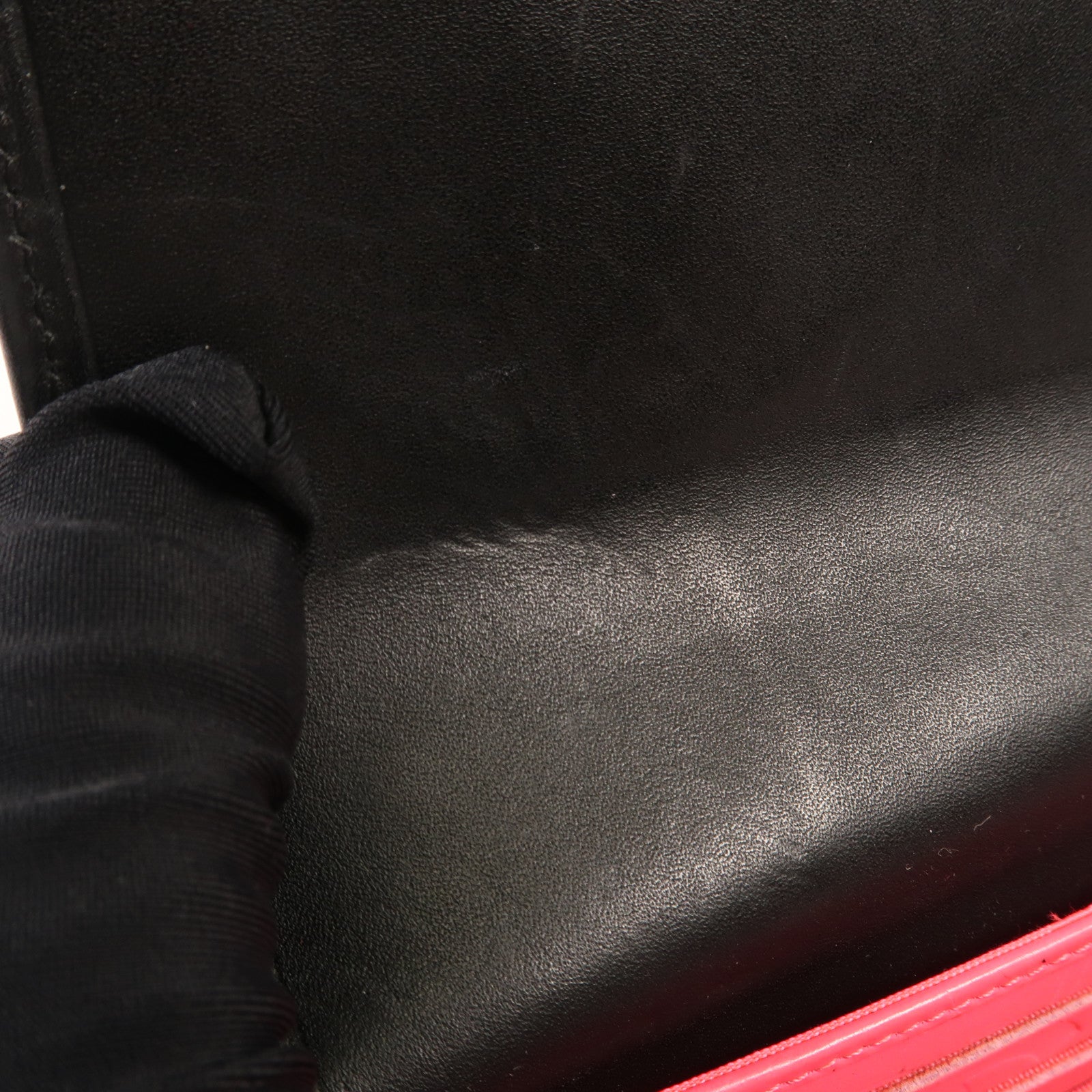 CHANEL 羊皮皮革Cambon Wallet銀扣長錢包