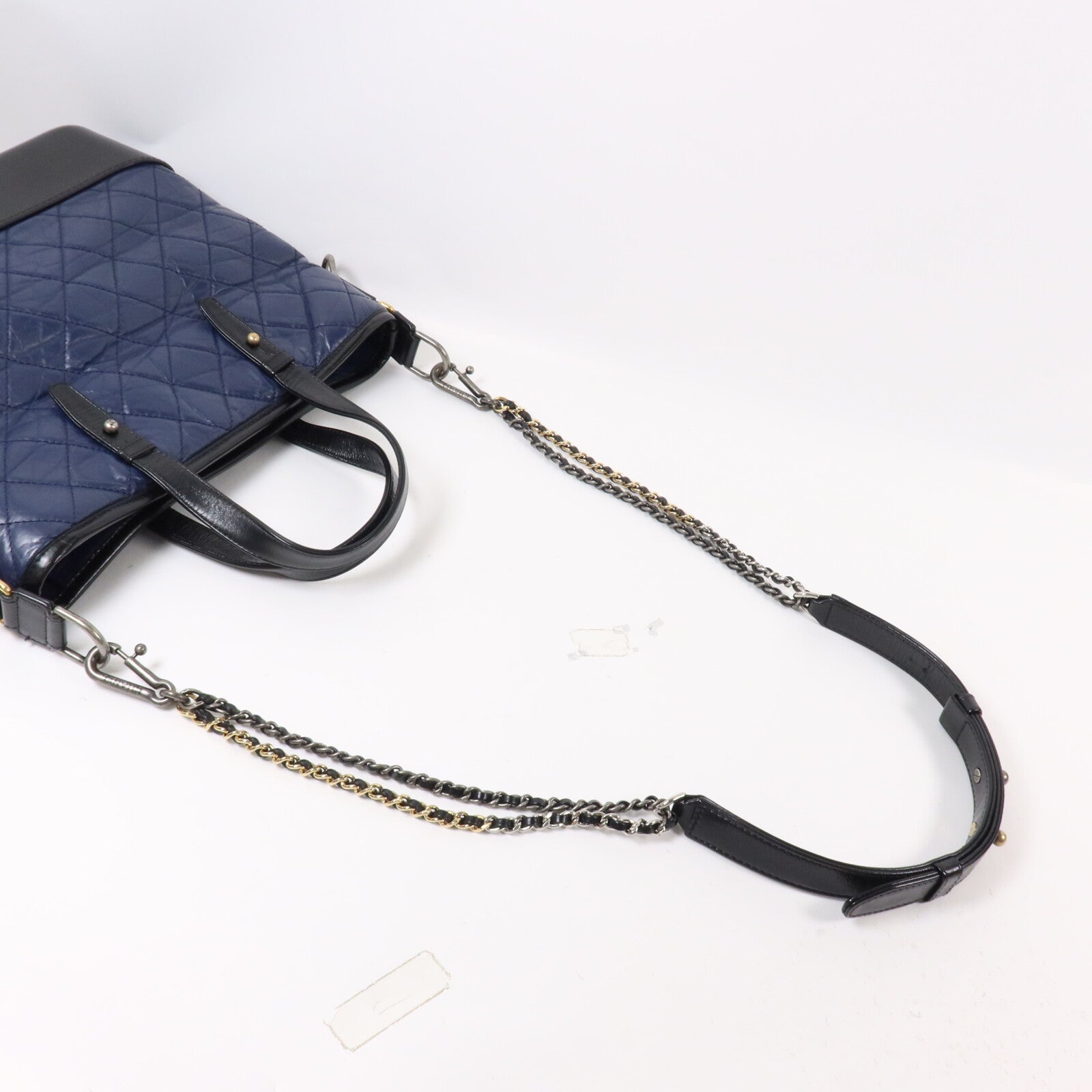 CHANEL 牛皮皮革Gabrielle Shopping Tote鏈帶手挽肩背兩用袋