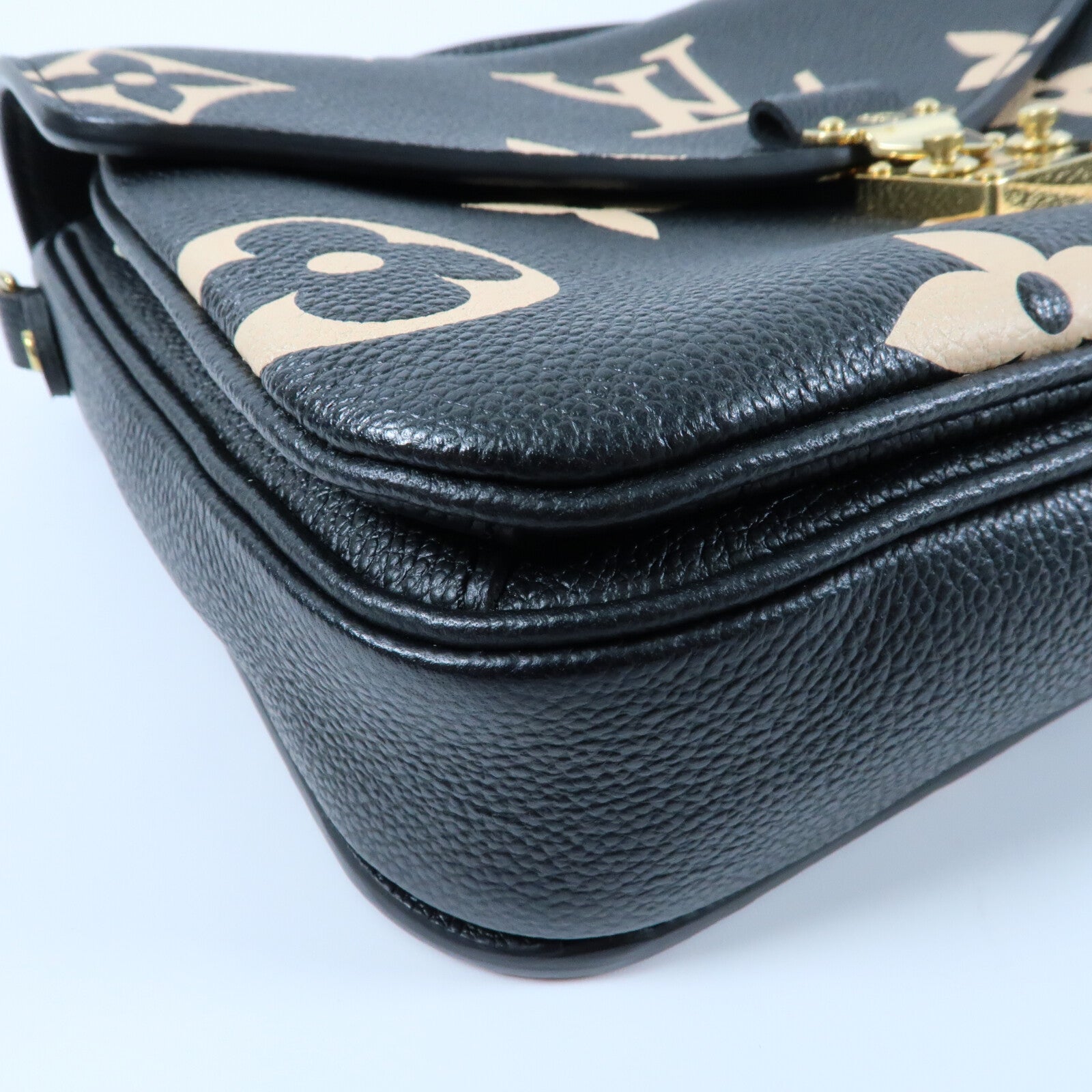 LOUIS VUITTON Monogram Empreinte Pochette Metis金扣手挽肩背兩用袋