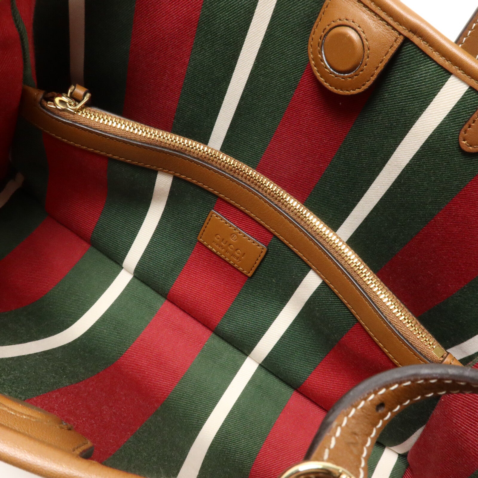 GUCCI 塗層帆布GG Emblem Medium Tote bag手挽肩背兩用袋