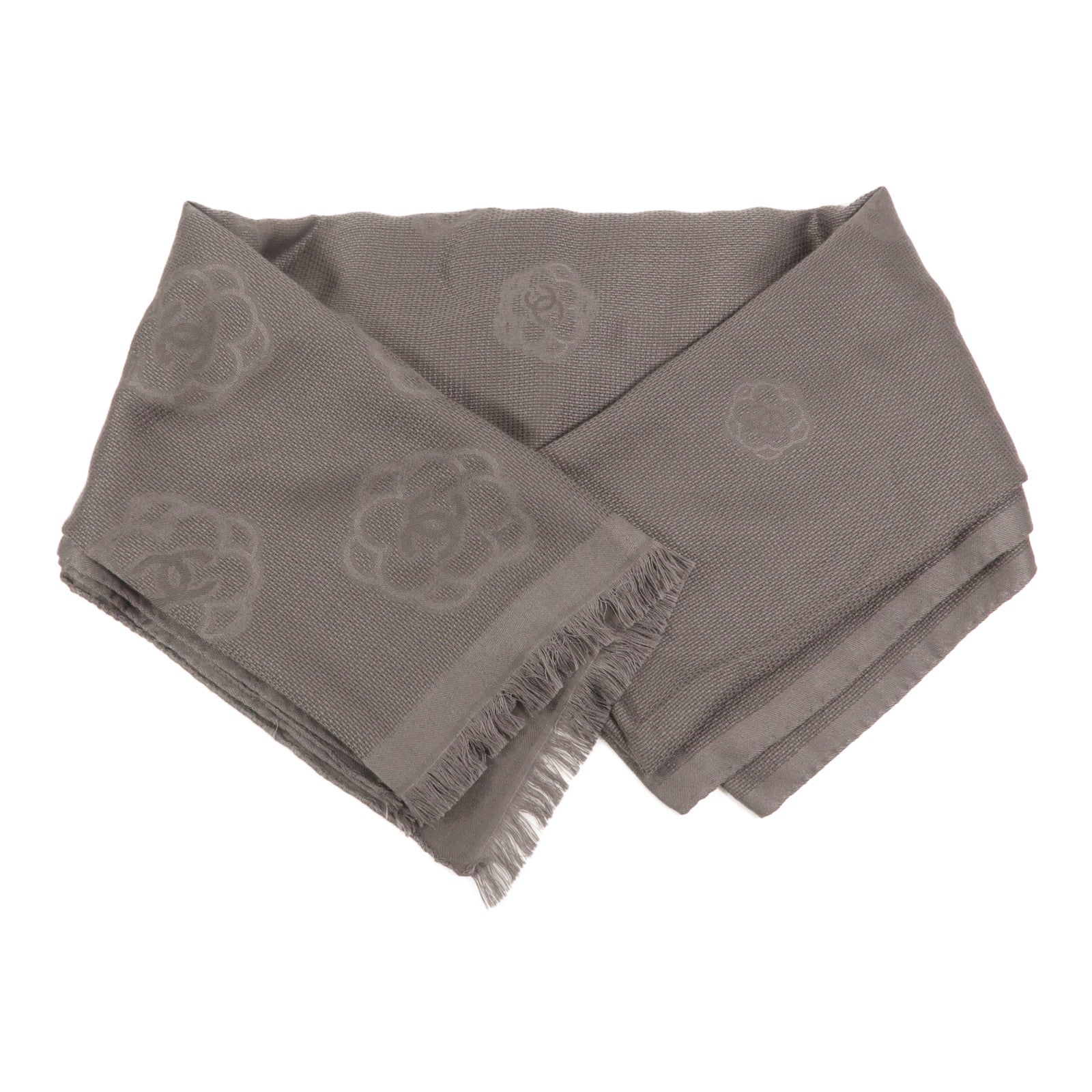 CHANEL 羊絨/絲質Scarf 200x70圍巾