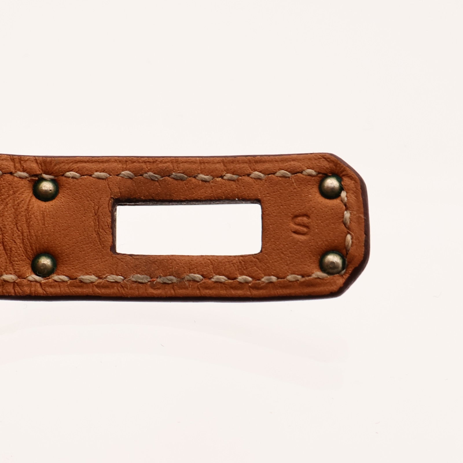 HERMES 【激減優惠】Swift皮革Kelly Double Tour Bracelet銀扣手帶Orange