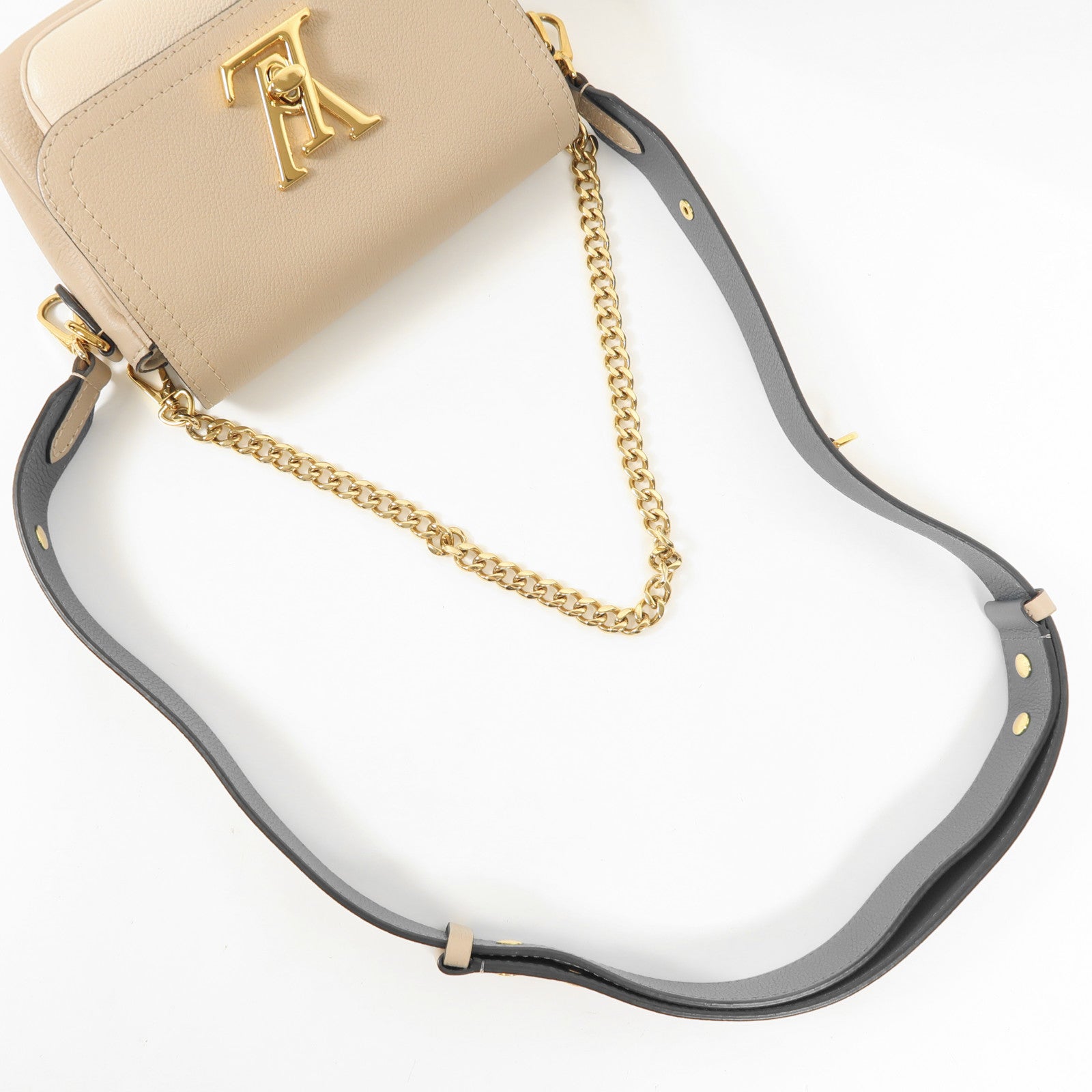LOUIS VUITTON 【激減優惠】牛皮皮革Lockme Tender金扣手挽肩背兩用袋