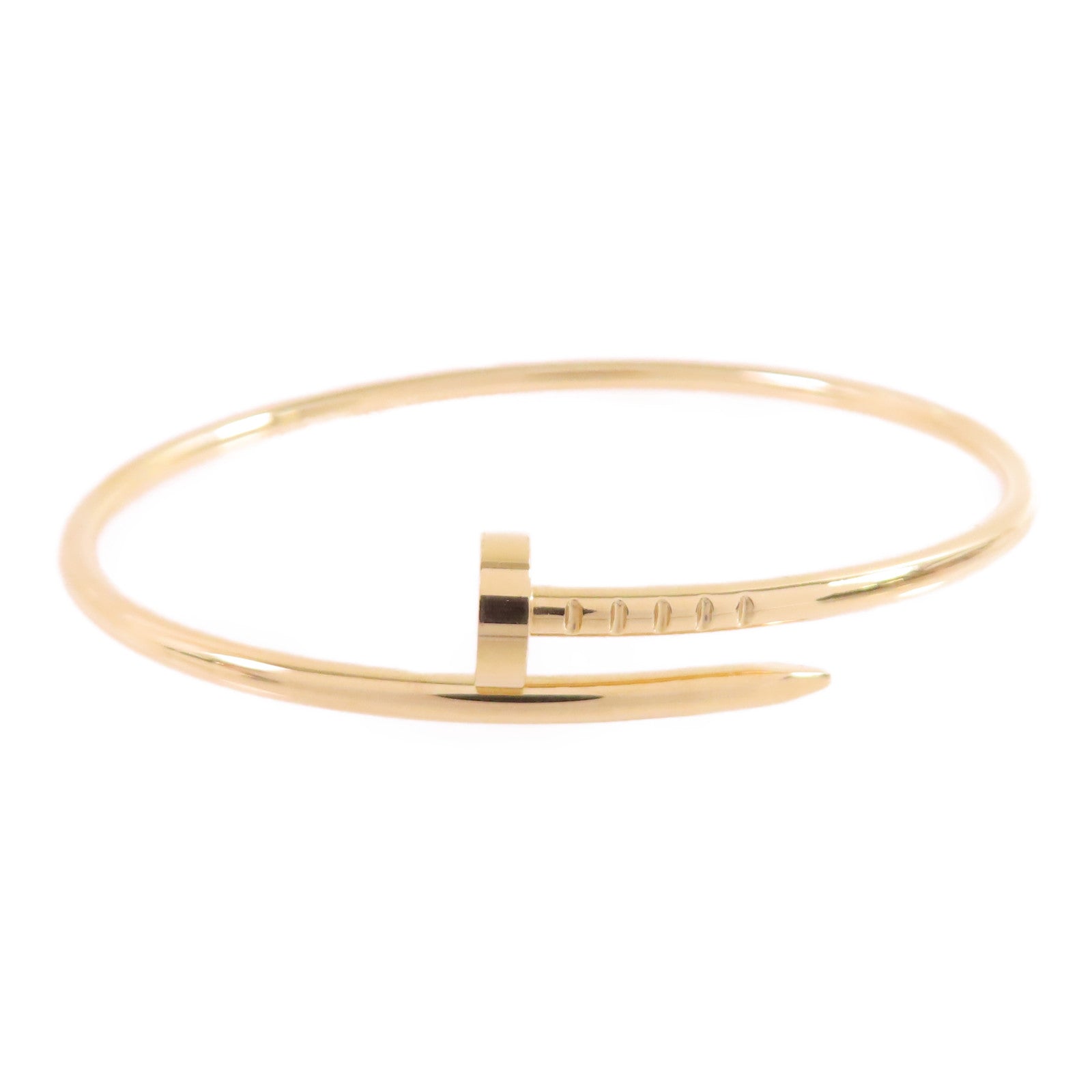 CARTIER 18K黃金/鑽石Juste Blaceret手鐲Cartier#16