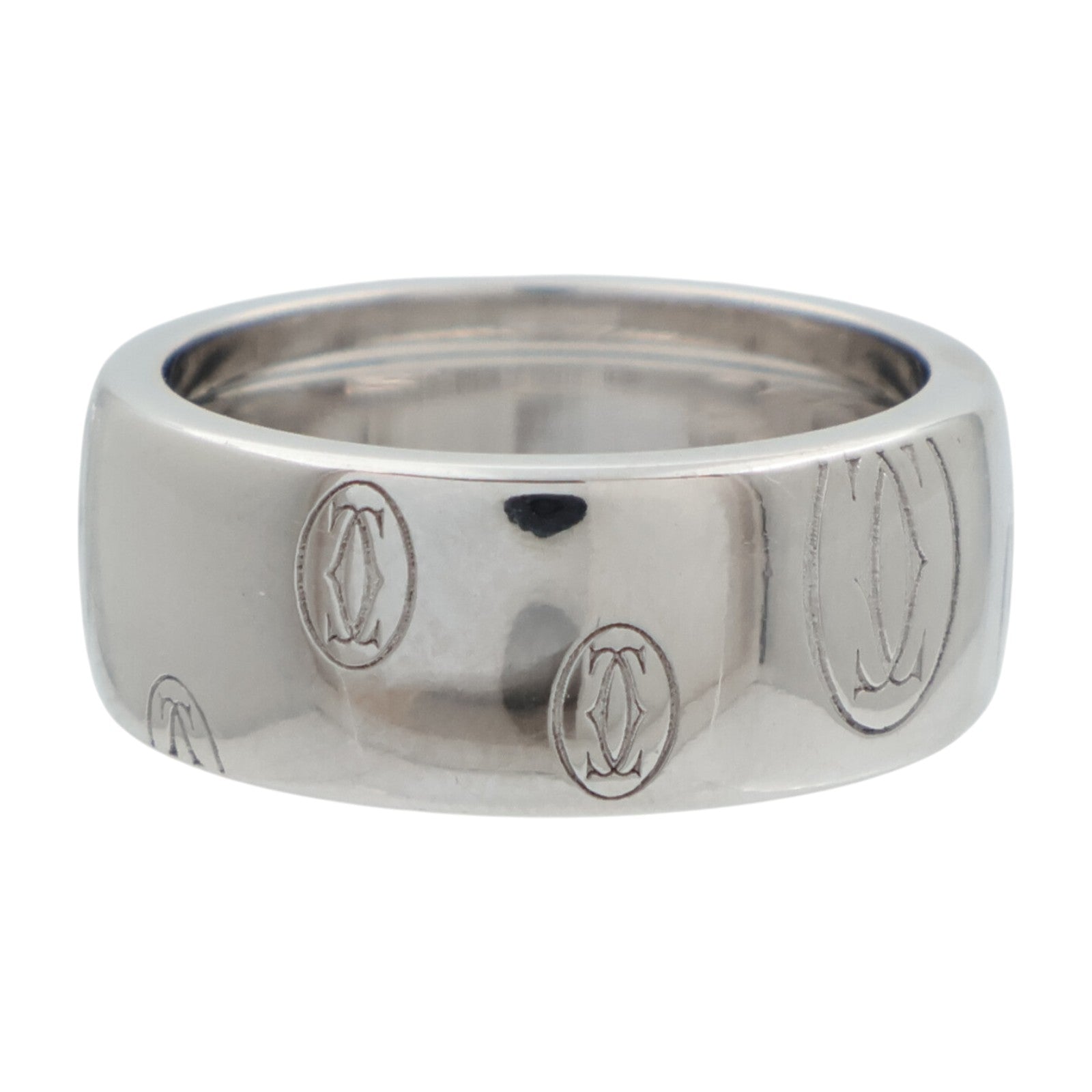 CARTIER 18K白金Happy Birthday戒指